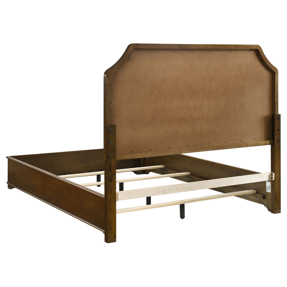Garland Upholstered Panel Bed Queen Brown Cherry and Cream