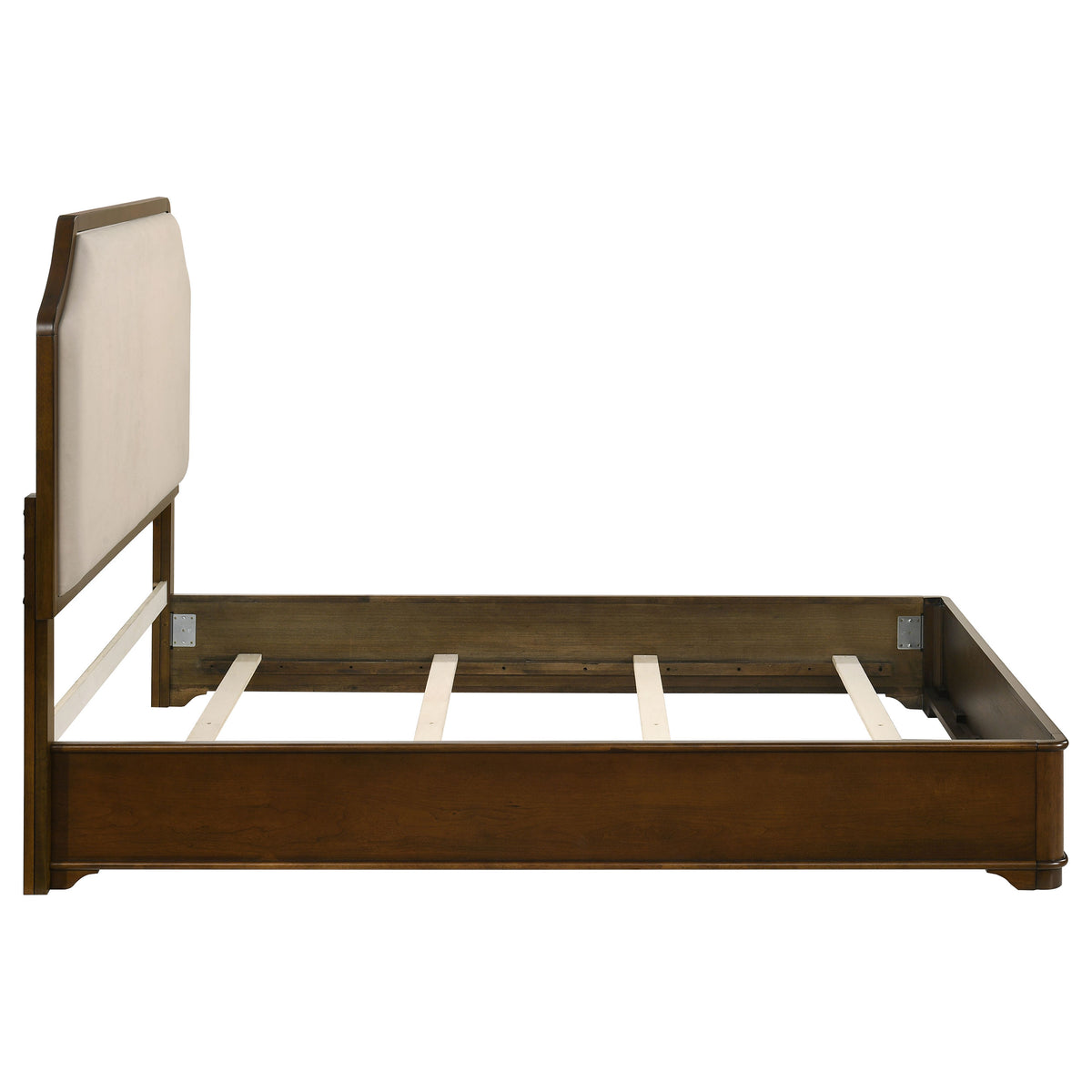 Garland Upholstered Panel Bed Queen Brown Cherry and Cream