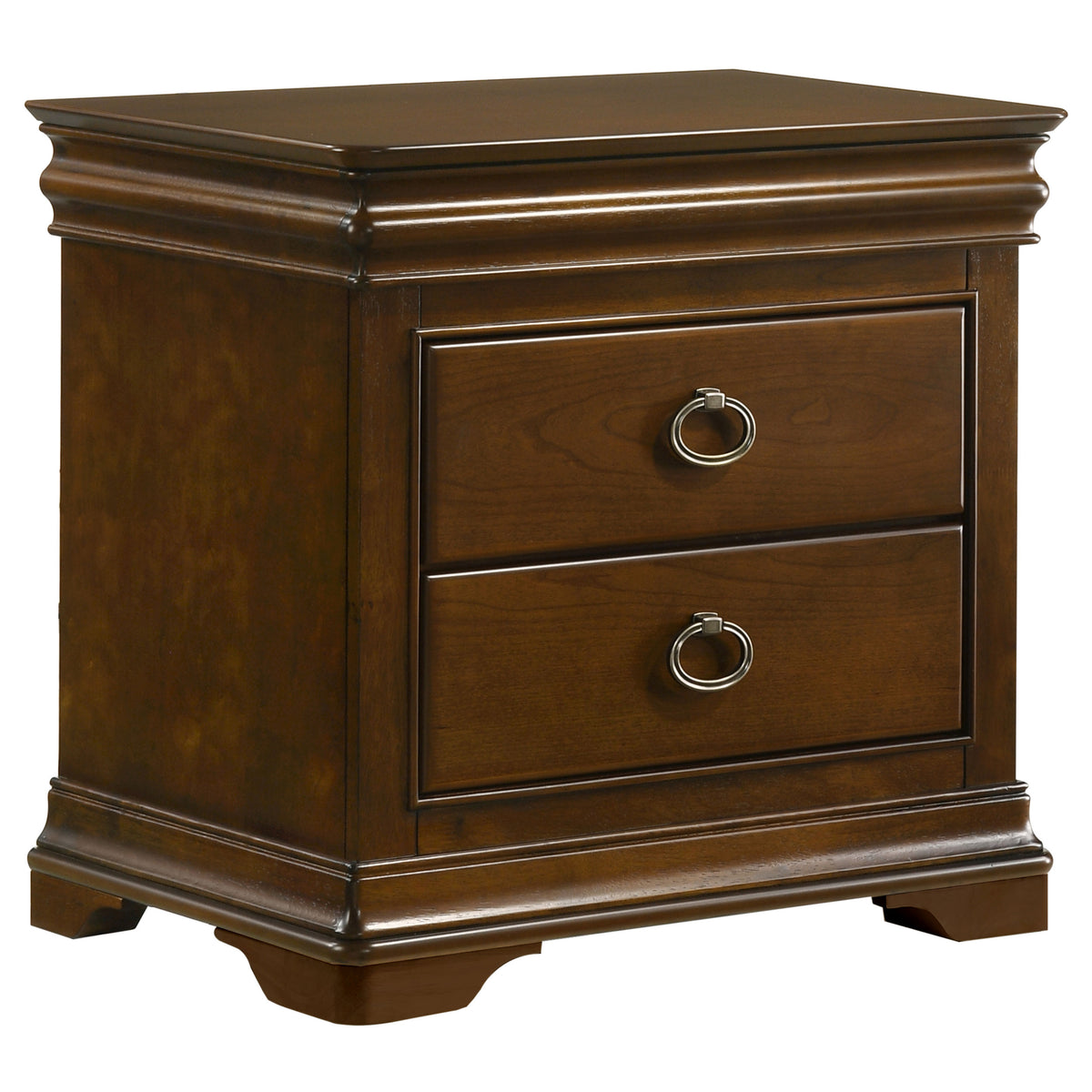 Garland 2-drawer Nightstand with USB Ports Brown Cherry