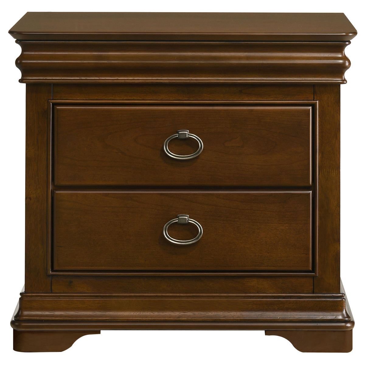 Garland 2-drawer Nightstand with USB Ports Brown Cherry