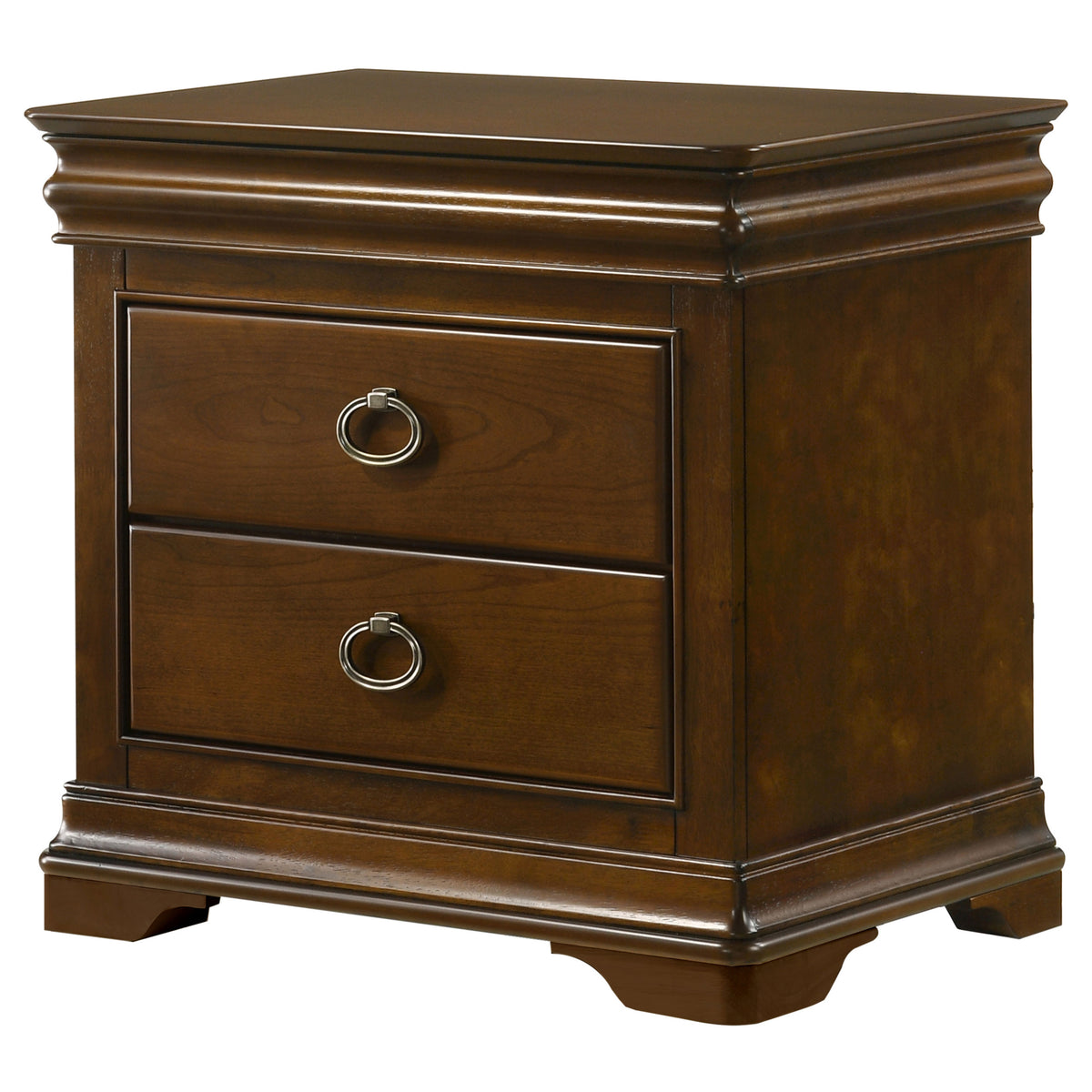 Garland 2-drawer Nightstand with USB Ports Brown Cherry