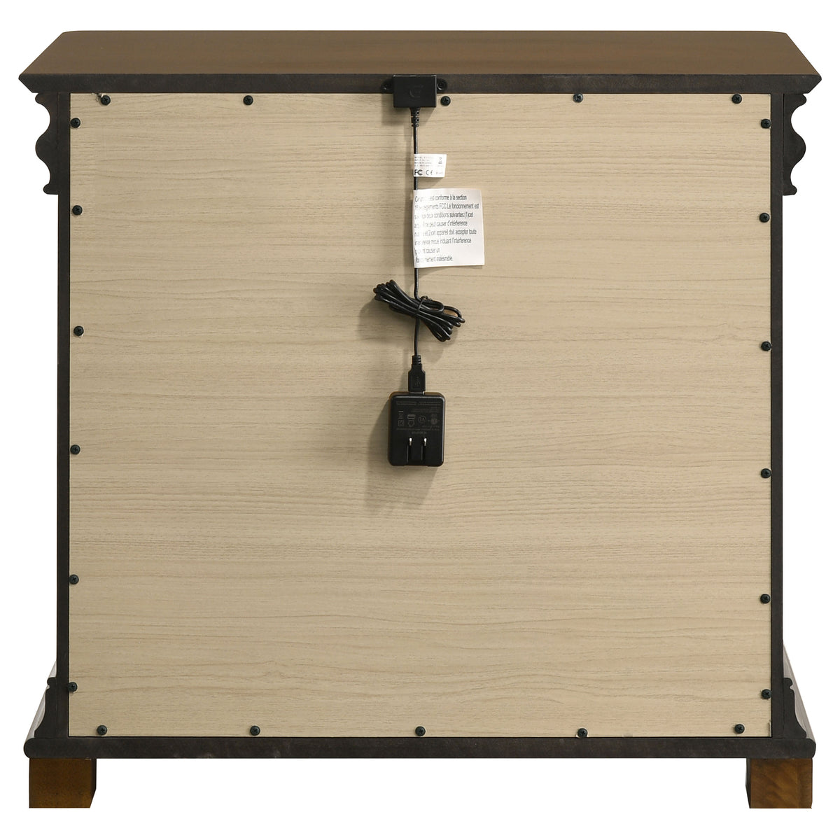 Garland 2-drawer Nightstand with USB Ports Brown Cherry