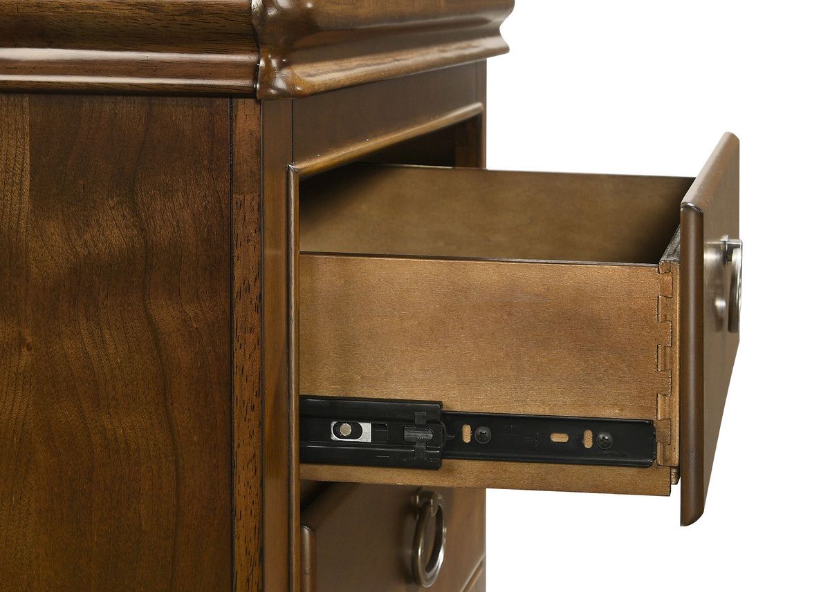 Garland 2-drawer Nightstand with USB Ports Brown Cherry