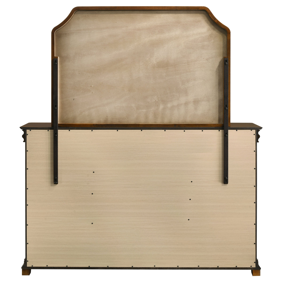 Garland 9-drawer Dresser with Mirror Brown Cherry