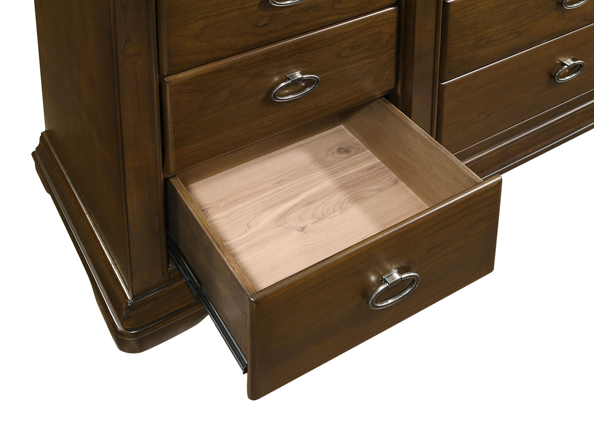 Garland 9-drawer Dresser with Mirror Brown Cherry