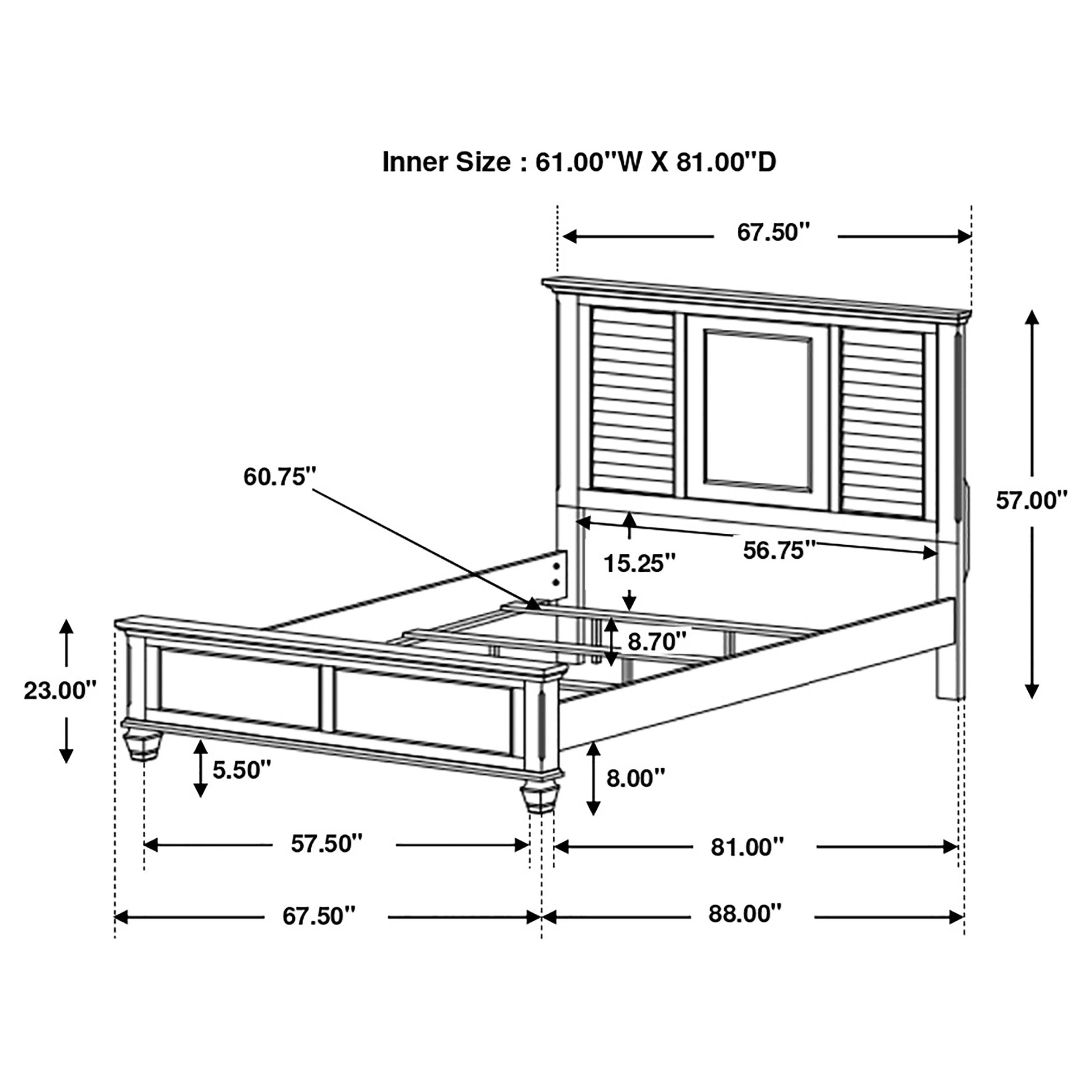Franco Wood Panel Bed