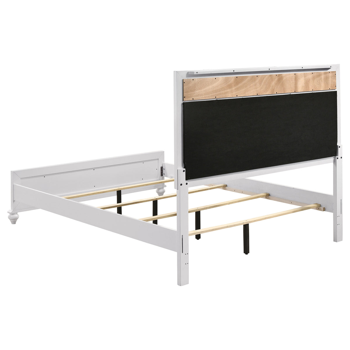 Barzini 4-piece California King Bedroom Set with Upholstered Panel Bed White