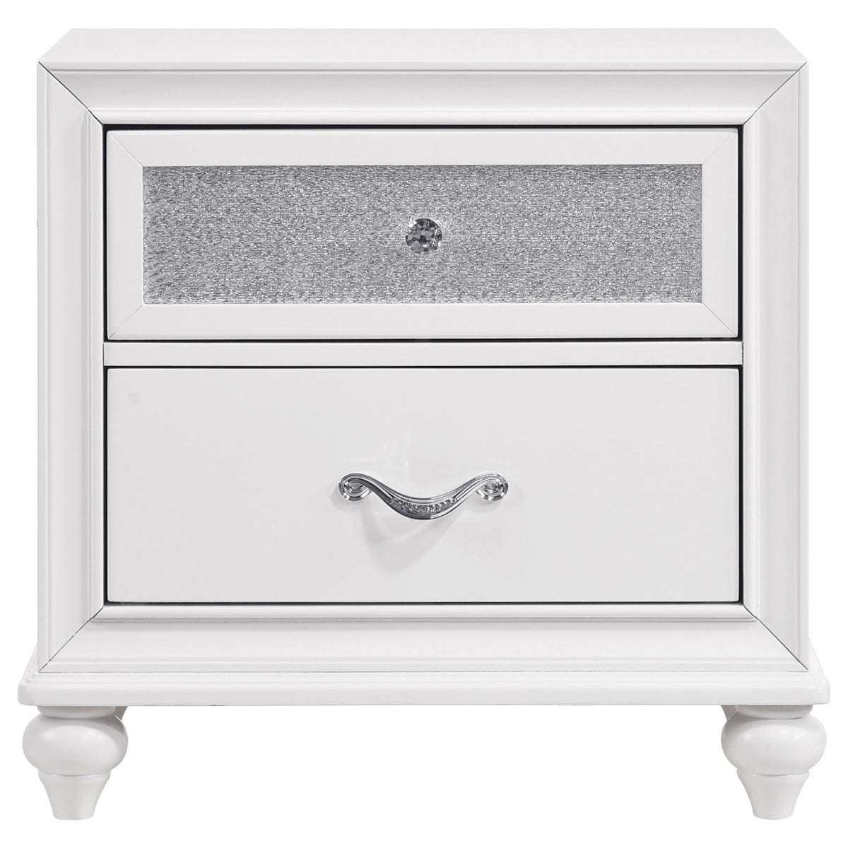 Barzini 4-piece California King Bedroom Set with Upholstered Panel Bed White