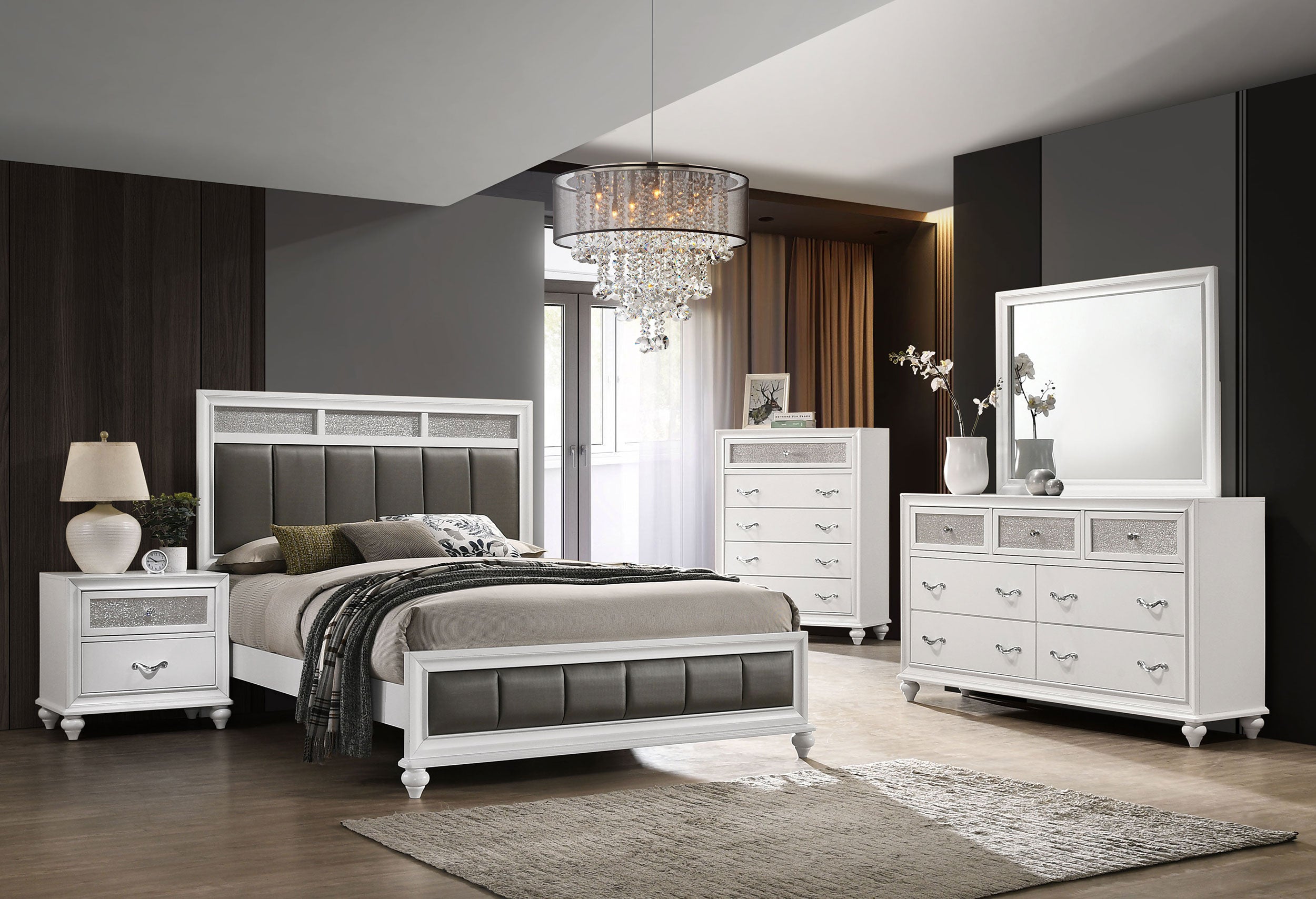 Barzini Wood Panel Bed