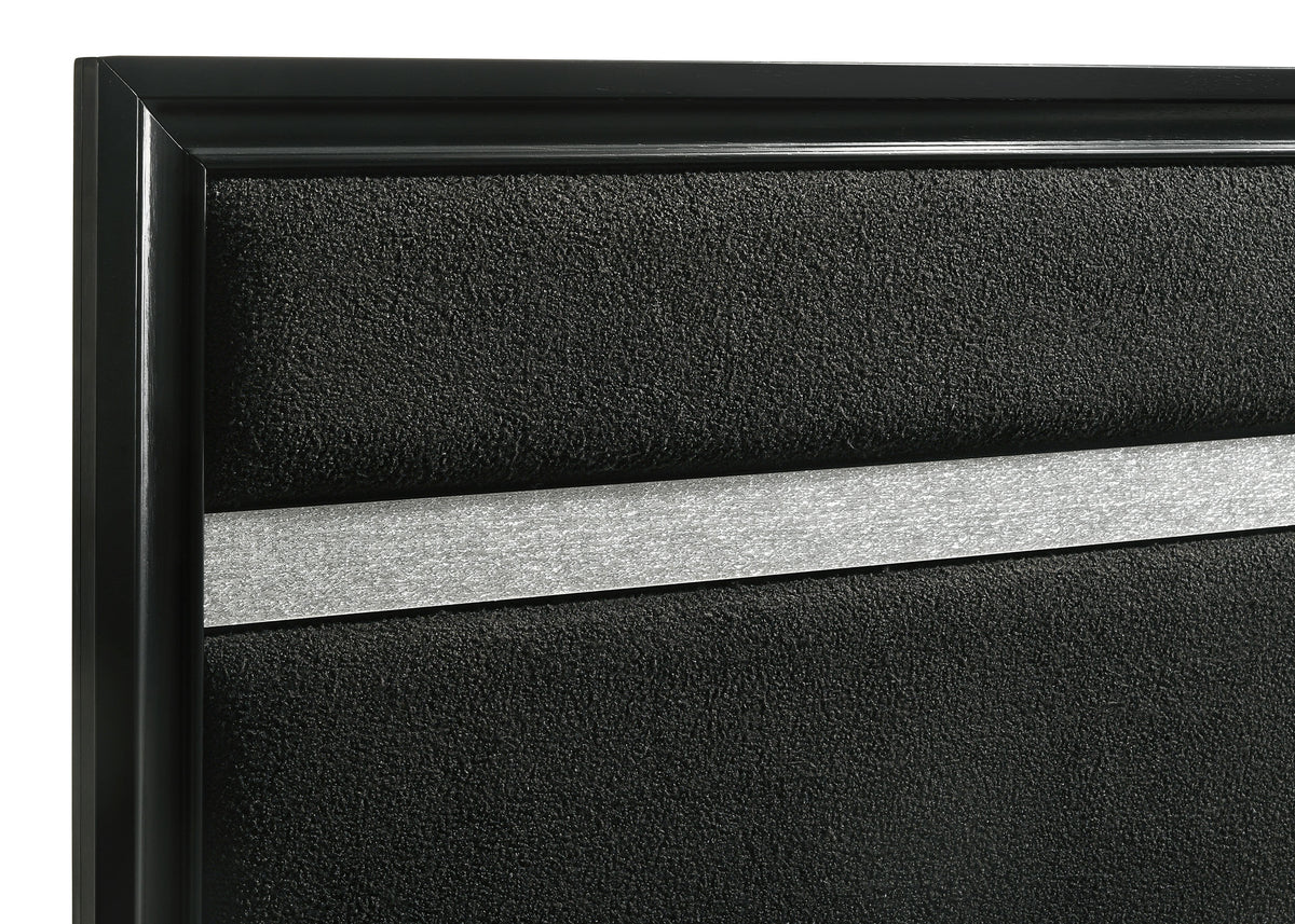 Miranda Panel Bed Full Black