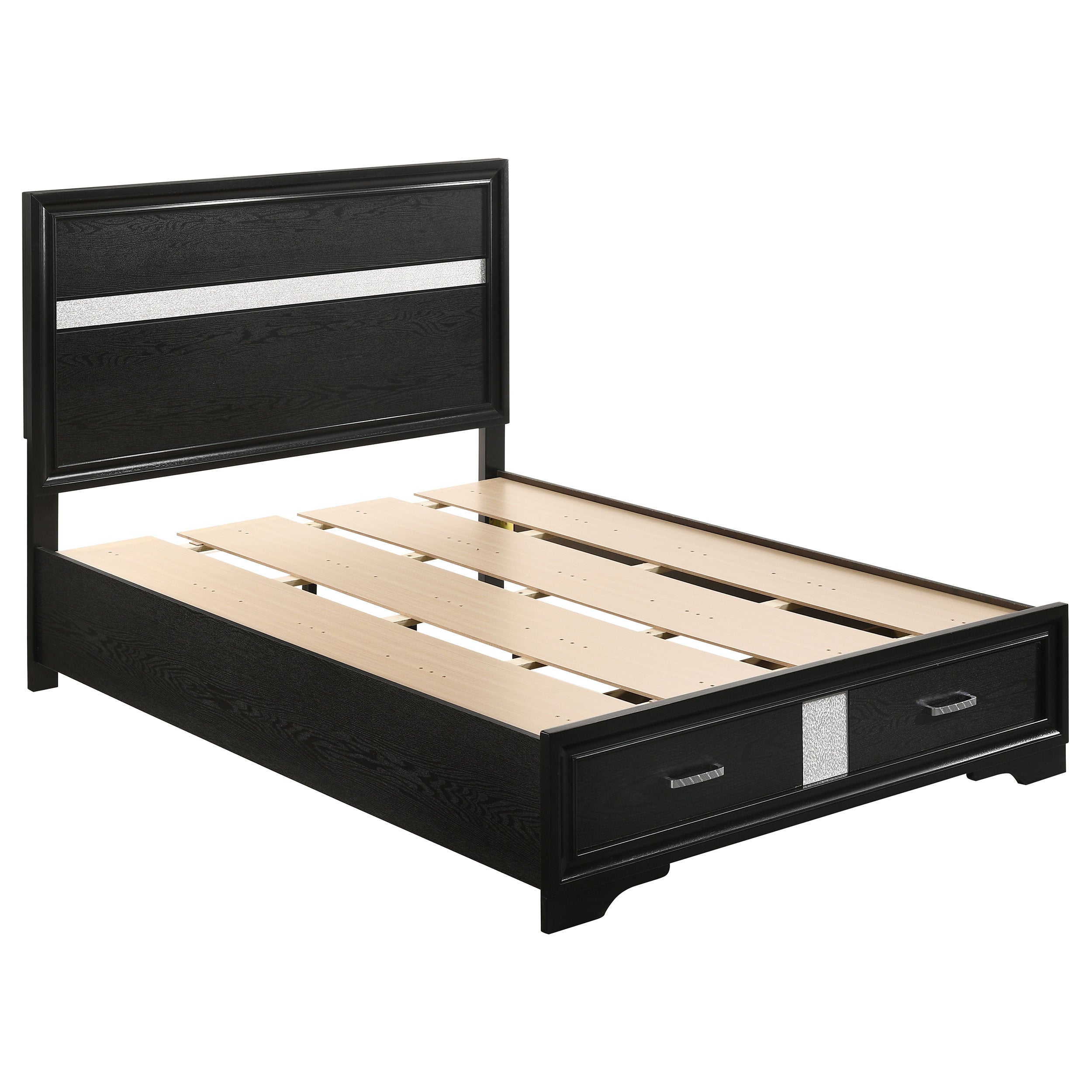 Miranda Wood Panel Storage Bed