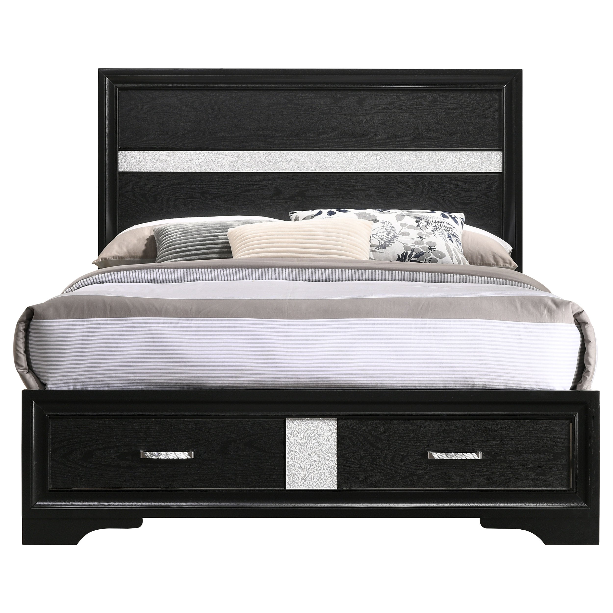 Miranda Wood Panel Storage Bed