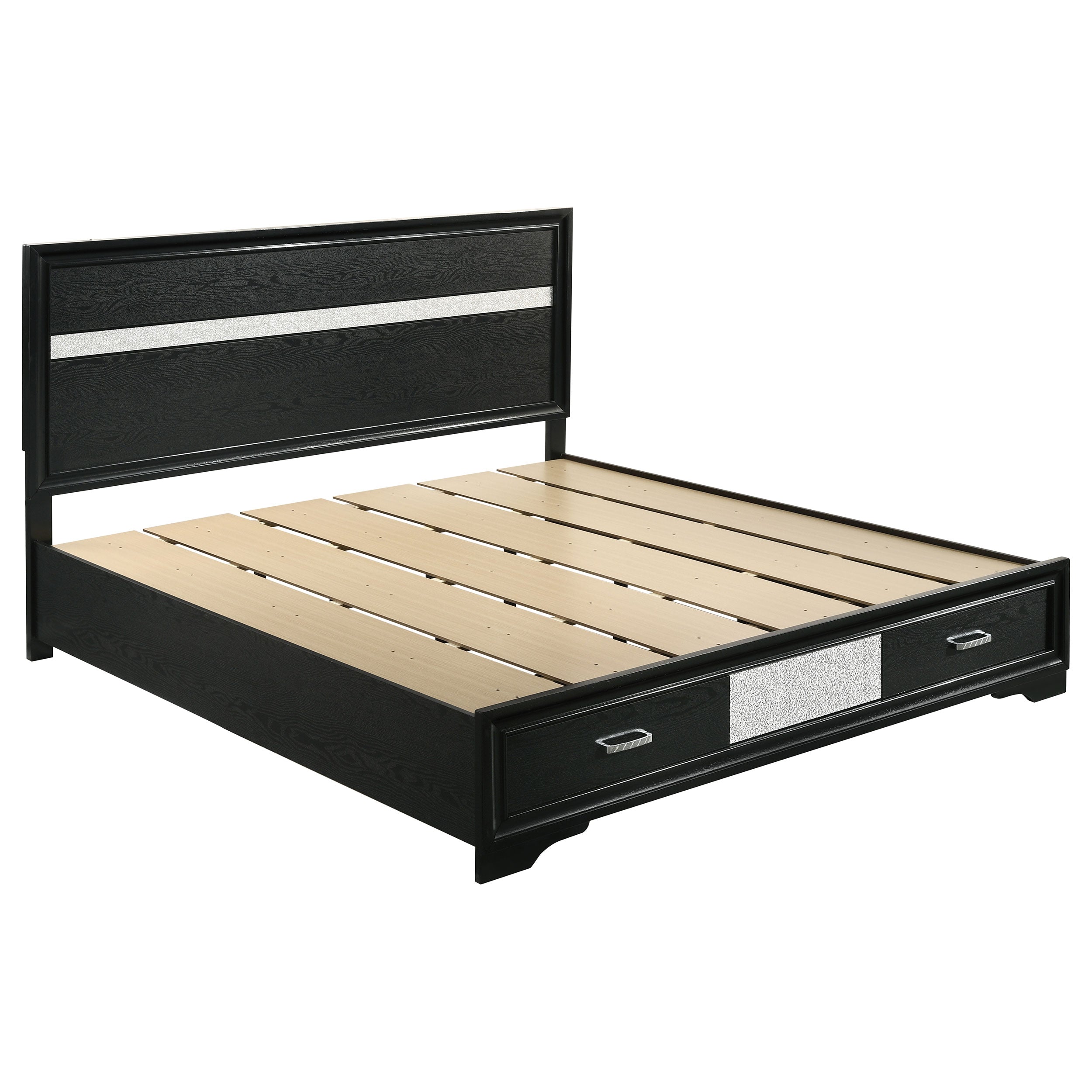 Miranda Wood Panel Storage Bed