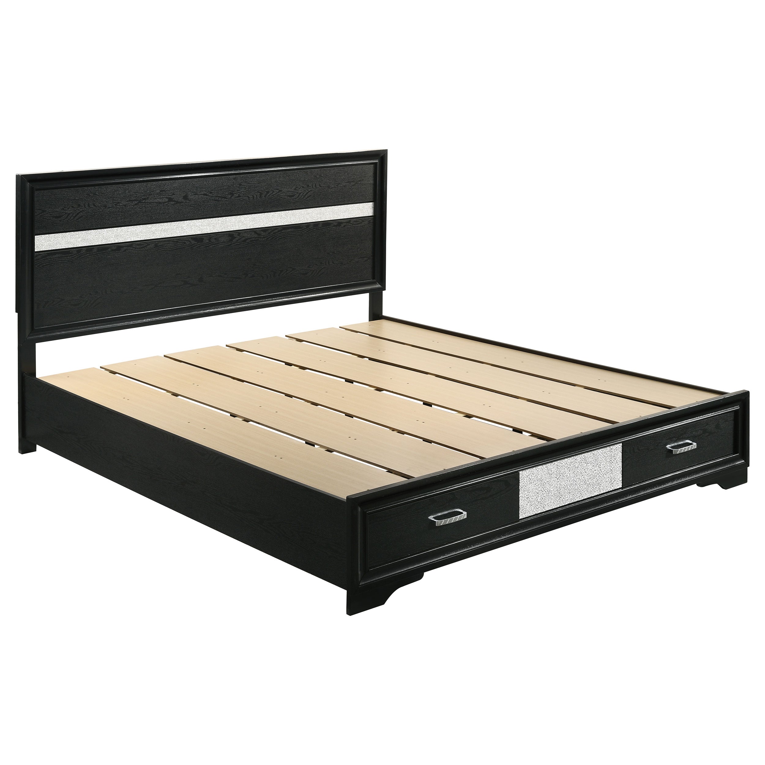 Miranda Wood Panel Storage Bed