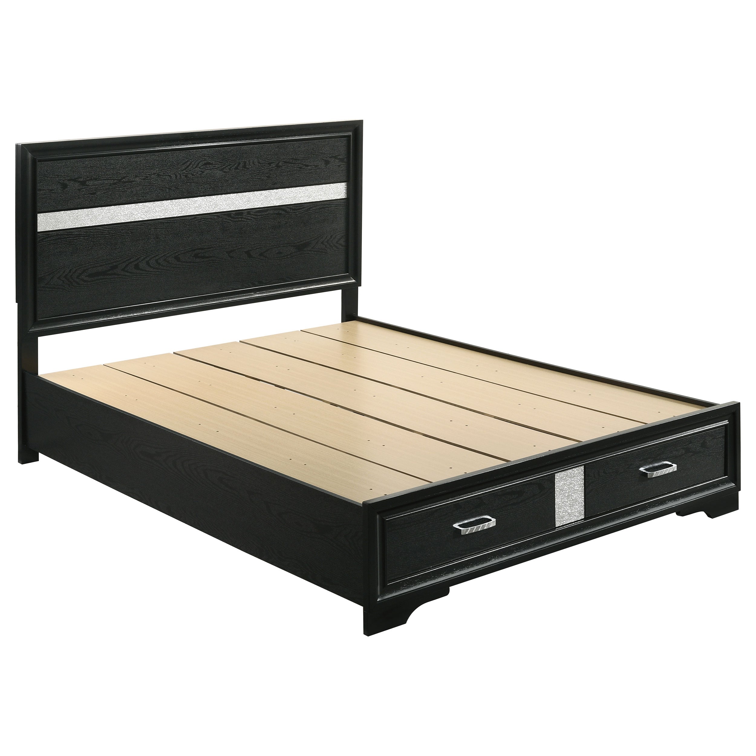 Miranda Wood Panel Storage Bed