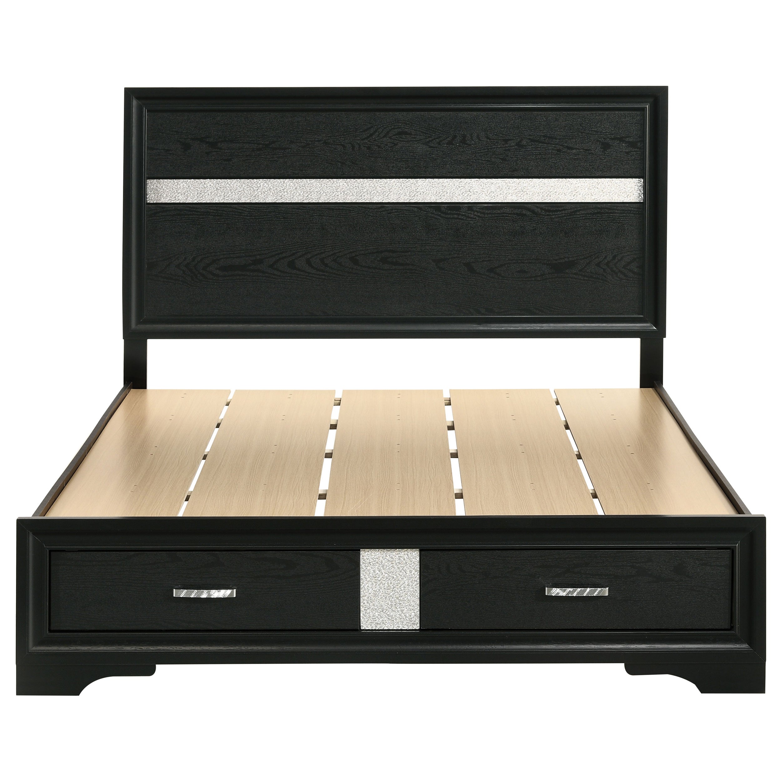 Miranda Wood Panel Storage Bed