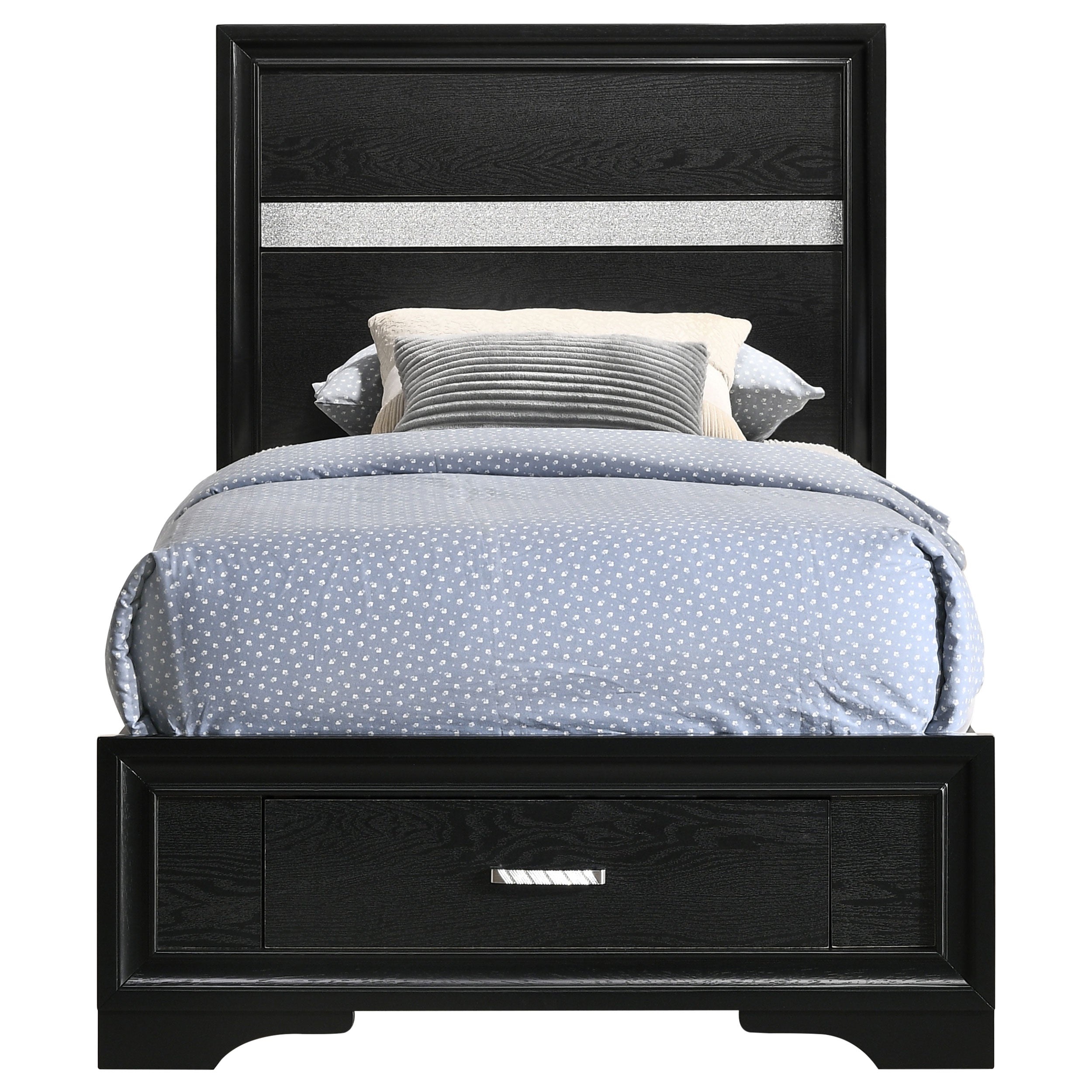 Miranda Wood Panel Storage Bed