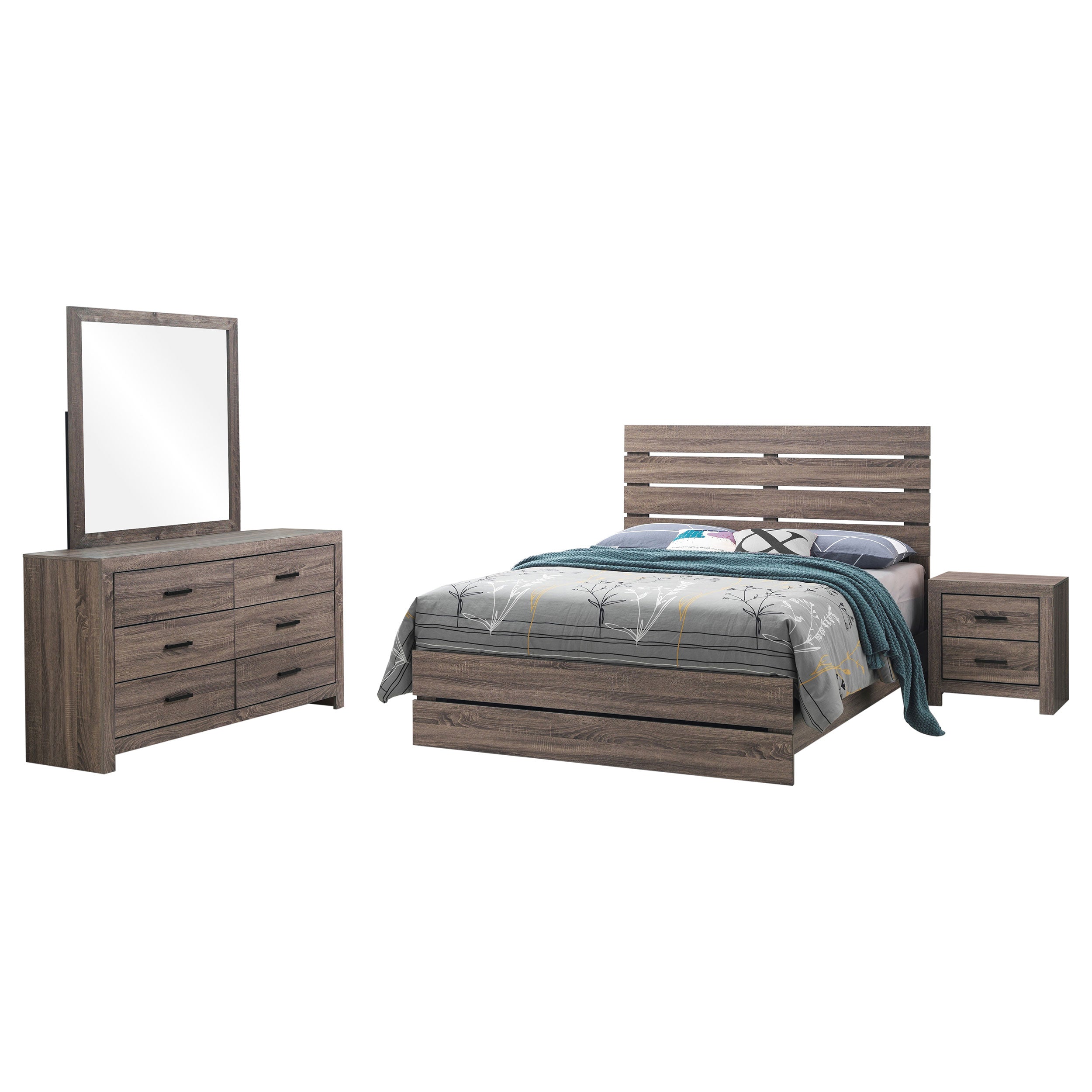 Brantford Bedroom Set - Eastern King 4-Piece (Barrel Oak)