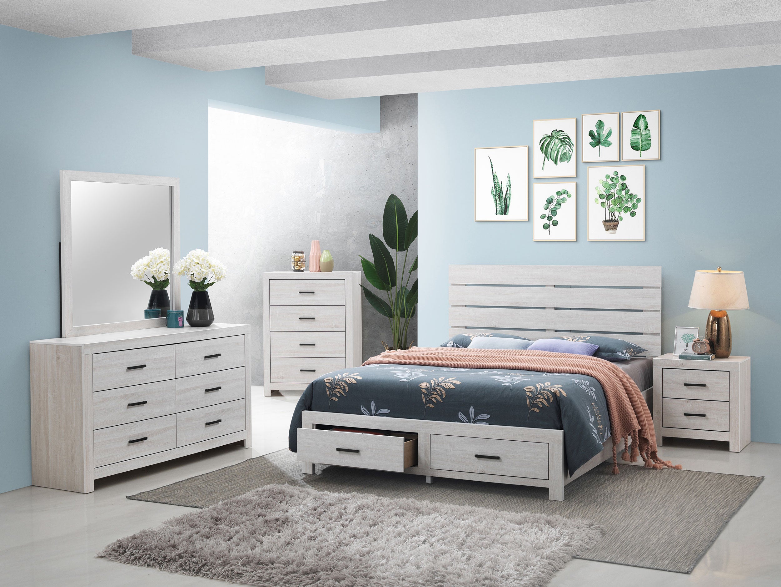 Brantford Bedroom Set (Storage Bed)