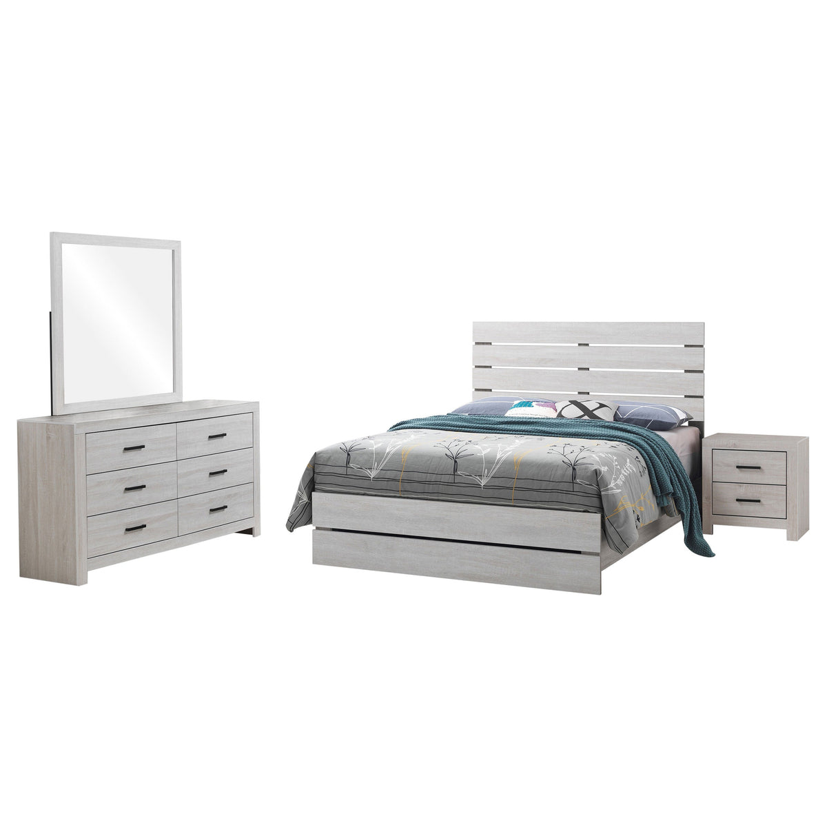 Brantford Bedroom Set - Eastern King 4-Piece In Coastal White
