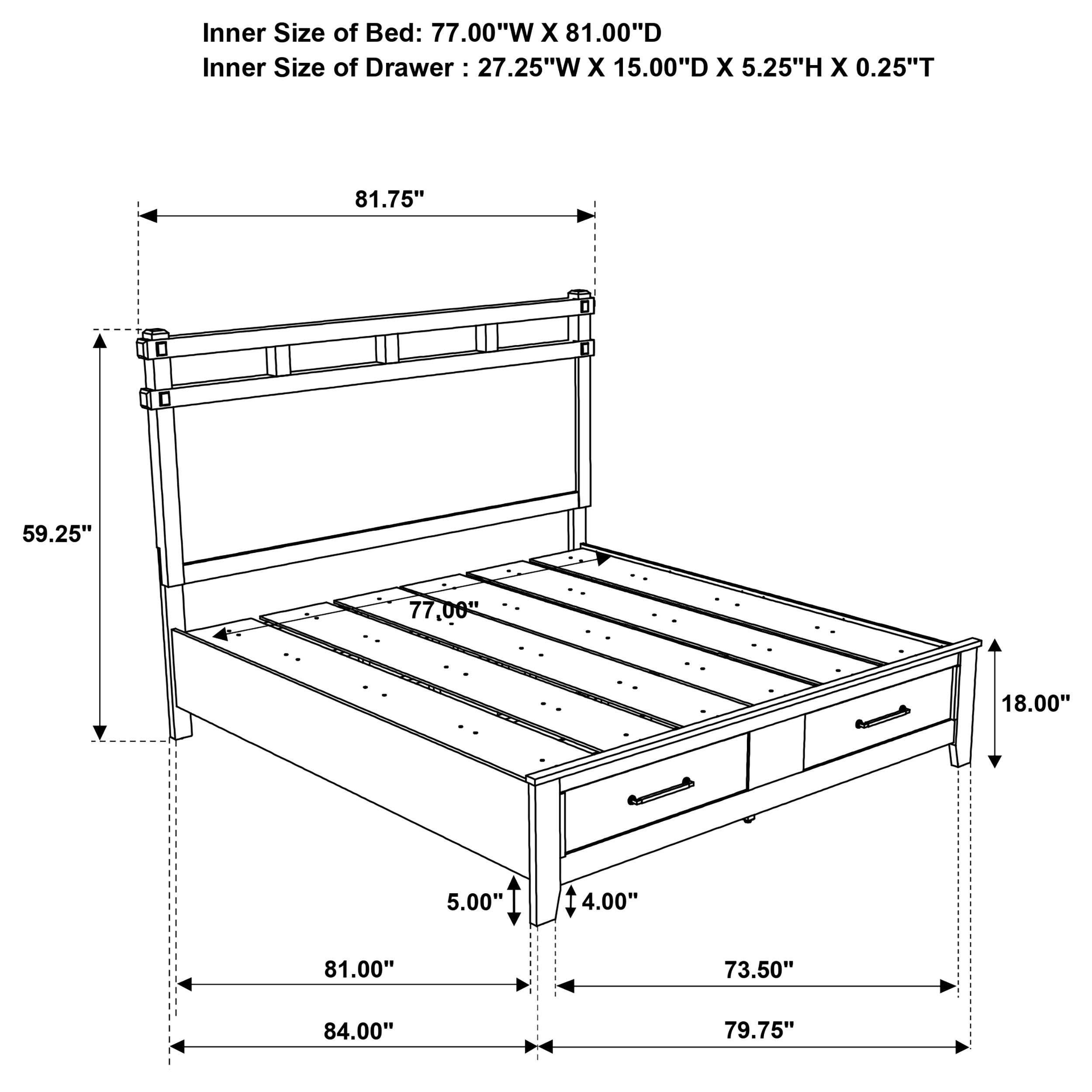 Hazlewood Storage Bedroom Set