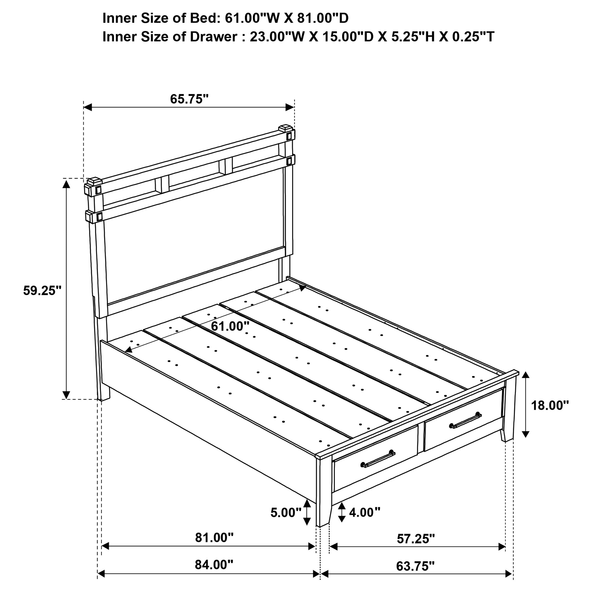 Hazlewood Storage Bedroom Set