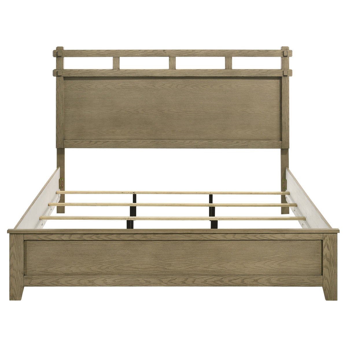 Hazlewood Slatted Panel Bed Eastern King Vineyard Oak