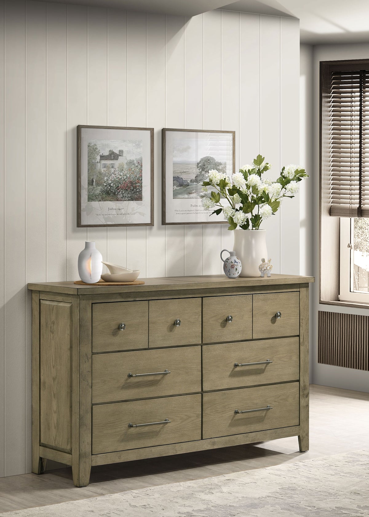 Hazlewood 6-drawer Dresser Vineyard Oak