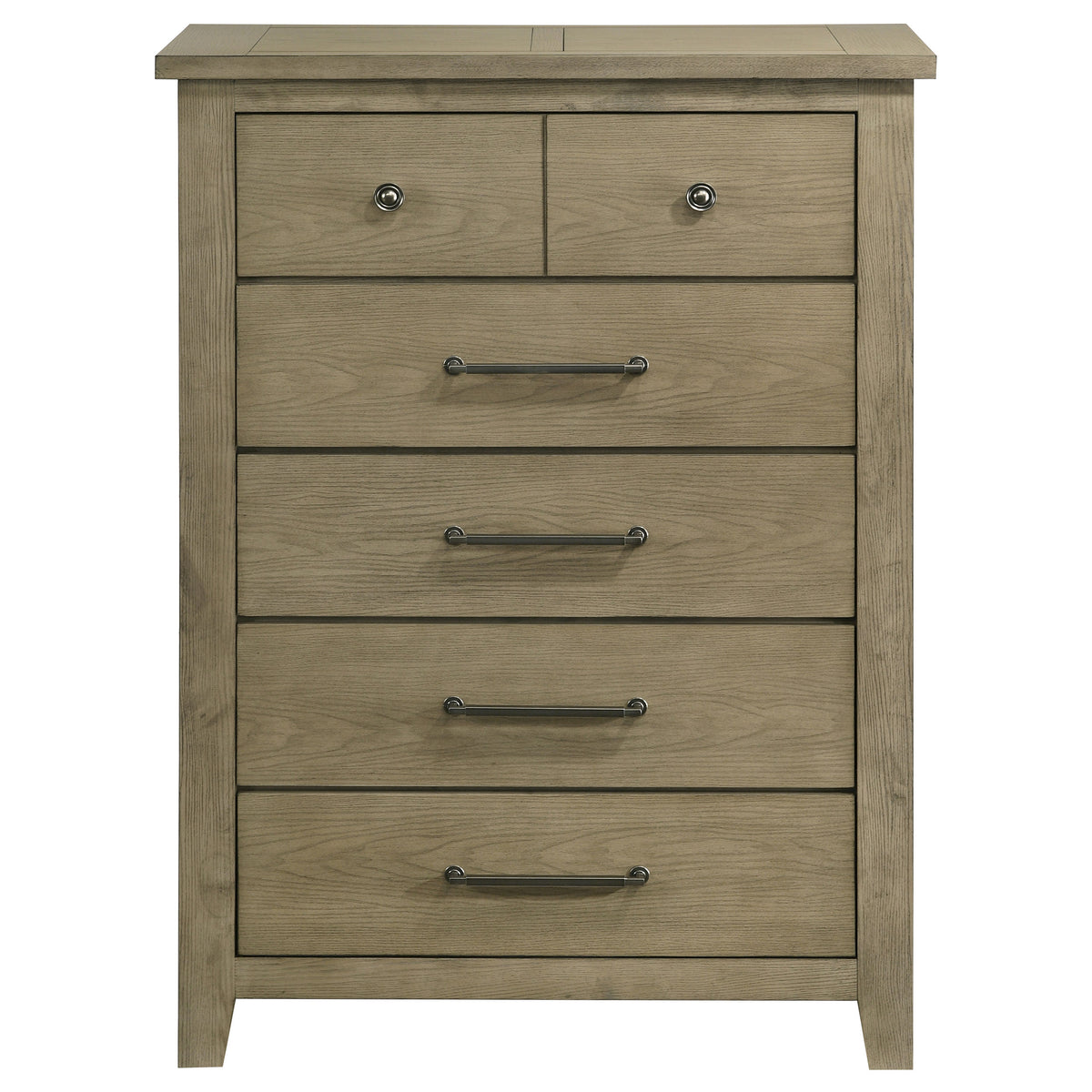 Hazlewood 5-drawer Bedroom Chest Vineyard Oak