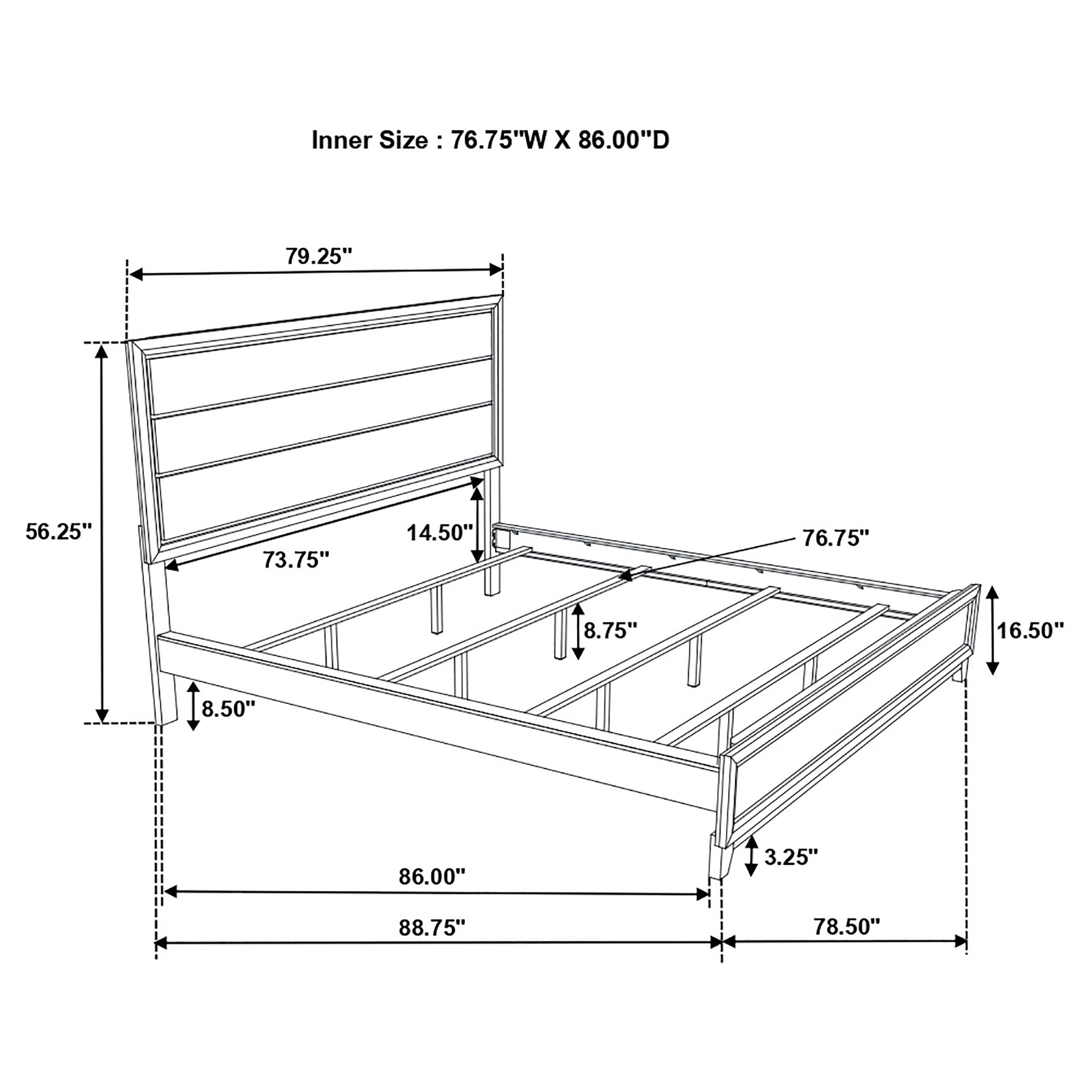 Watson Wood Panel Bed