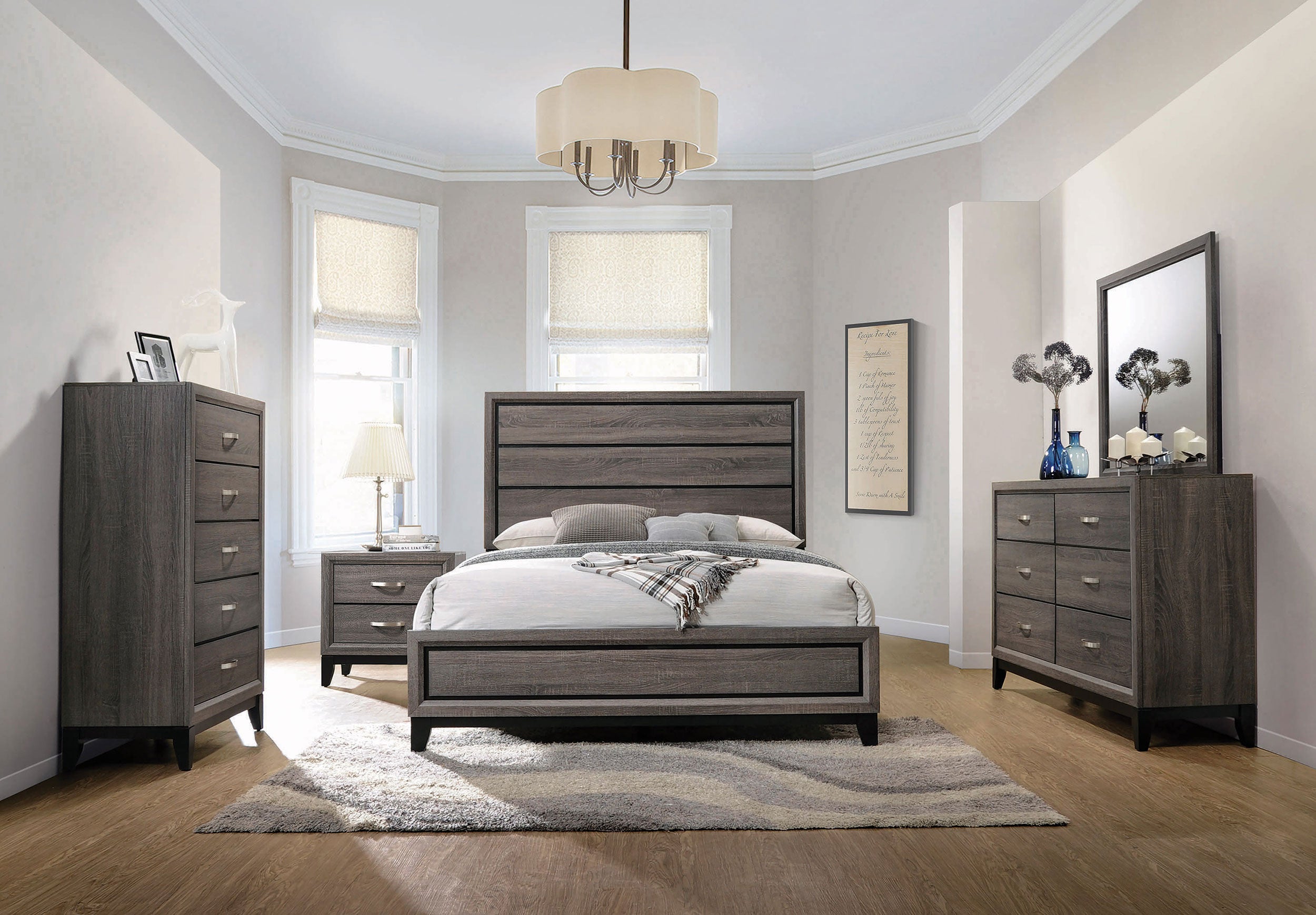 Watson Wood Panel Bed