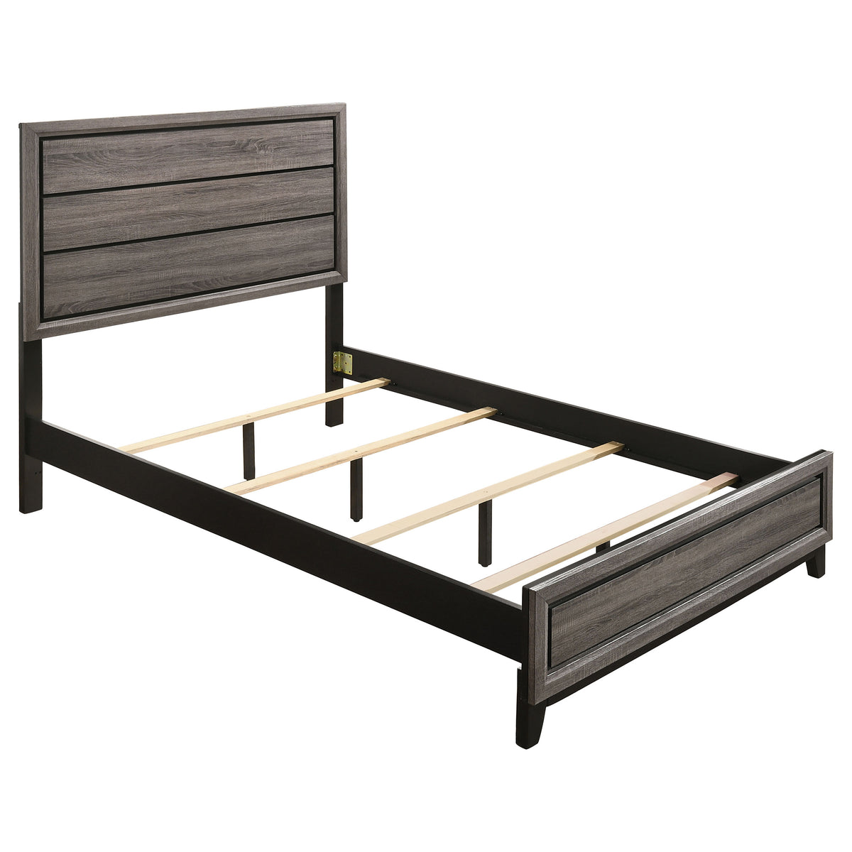 Watson Wood Panel Bed Queen Grey Oak