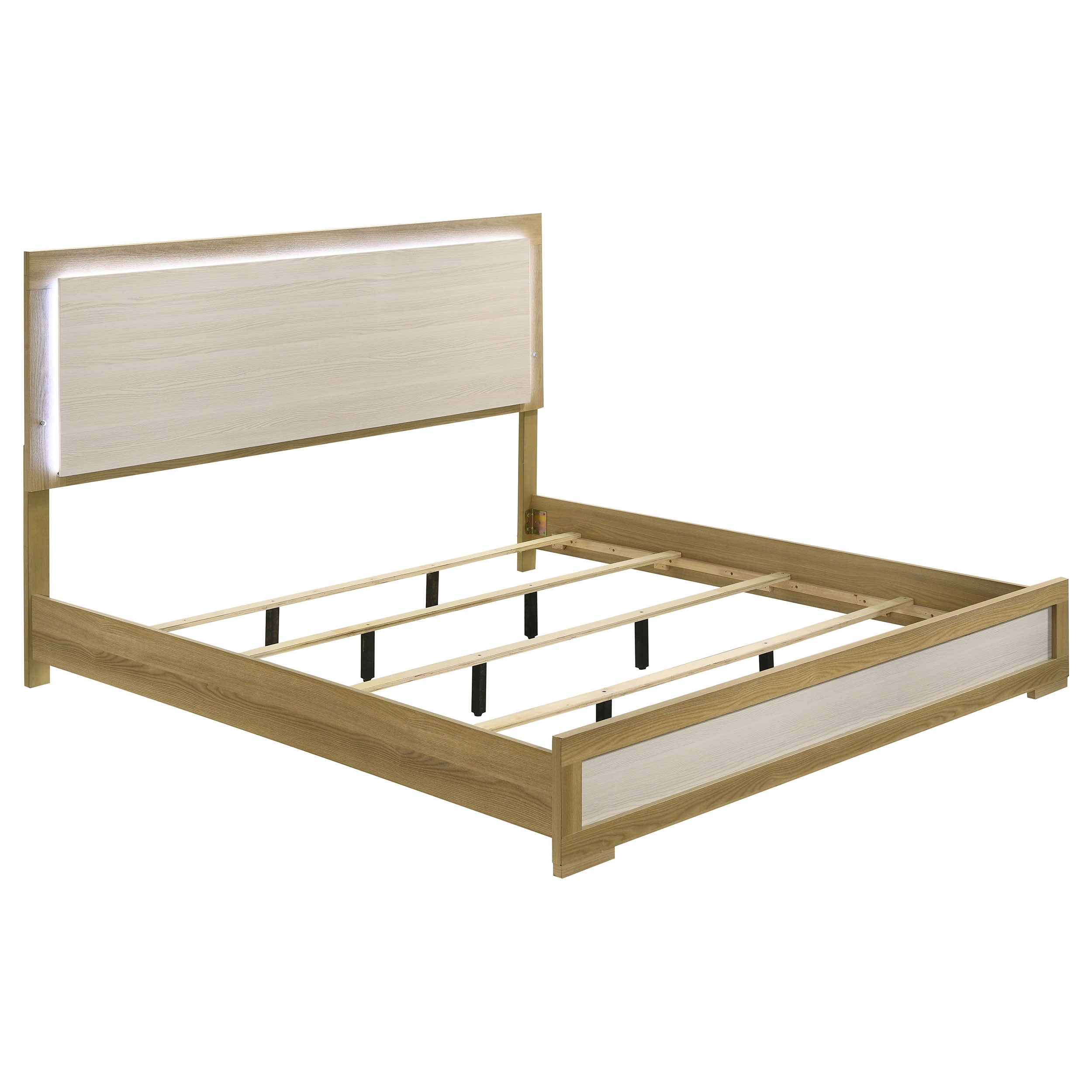 Hyland Wood LED Panel Bed