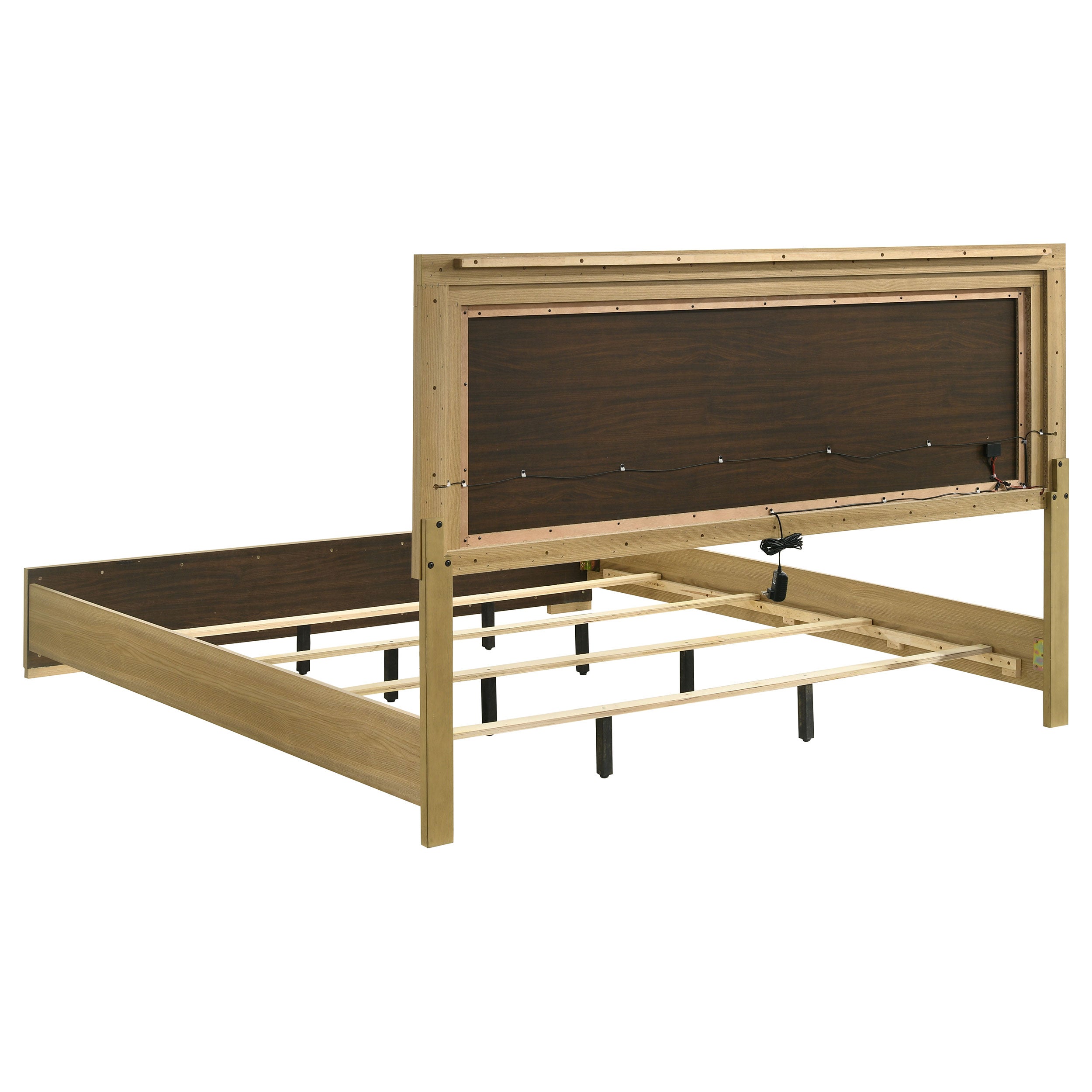 Hyland Wood LED Panel Bed