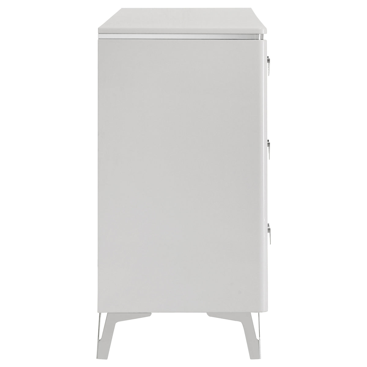 Cassia 6-drawer Dresser White High Gloss