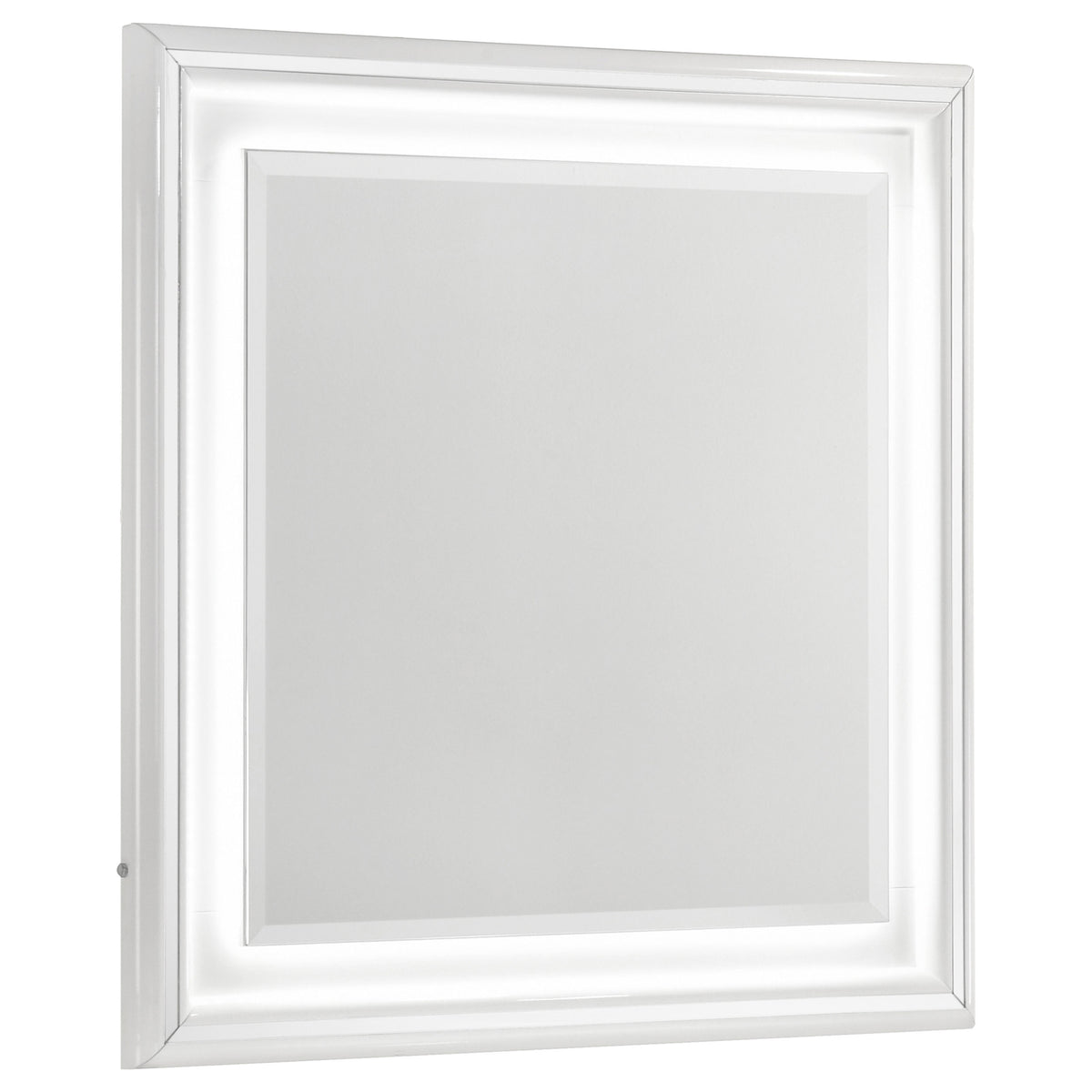 Cassia LED Dresser Mirror White High Gloss
