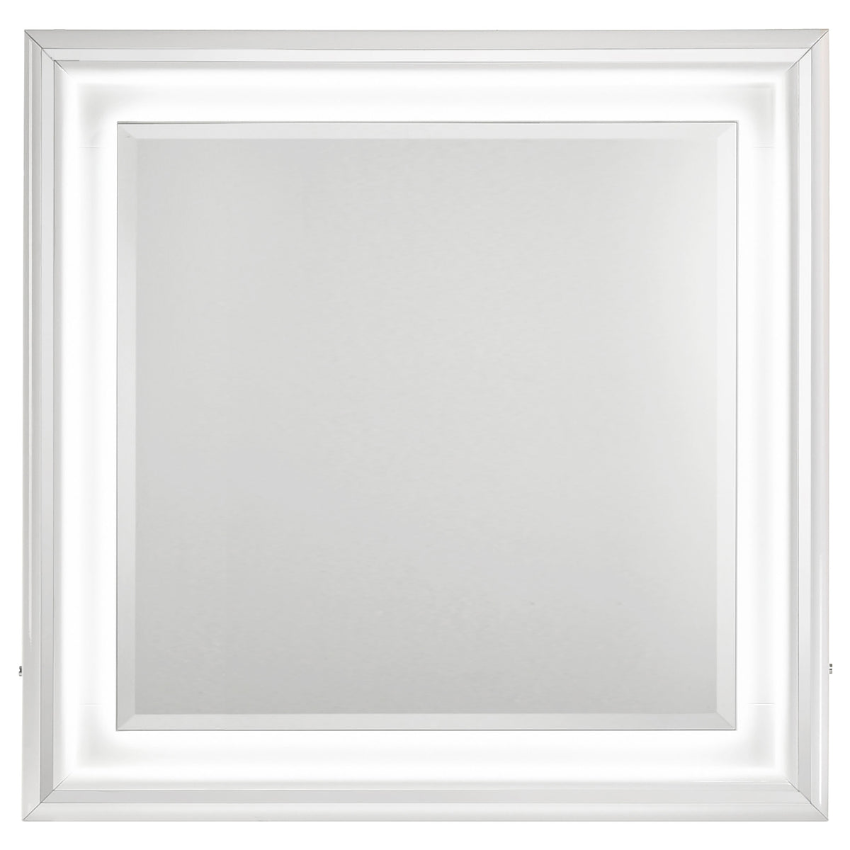 Cassia LED Dresser Mirror White High Gloss