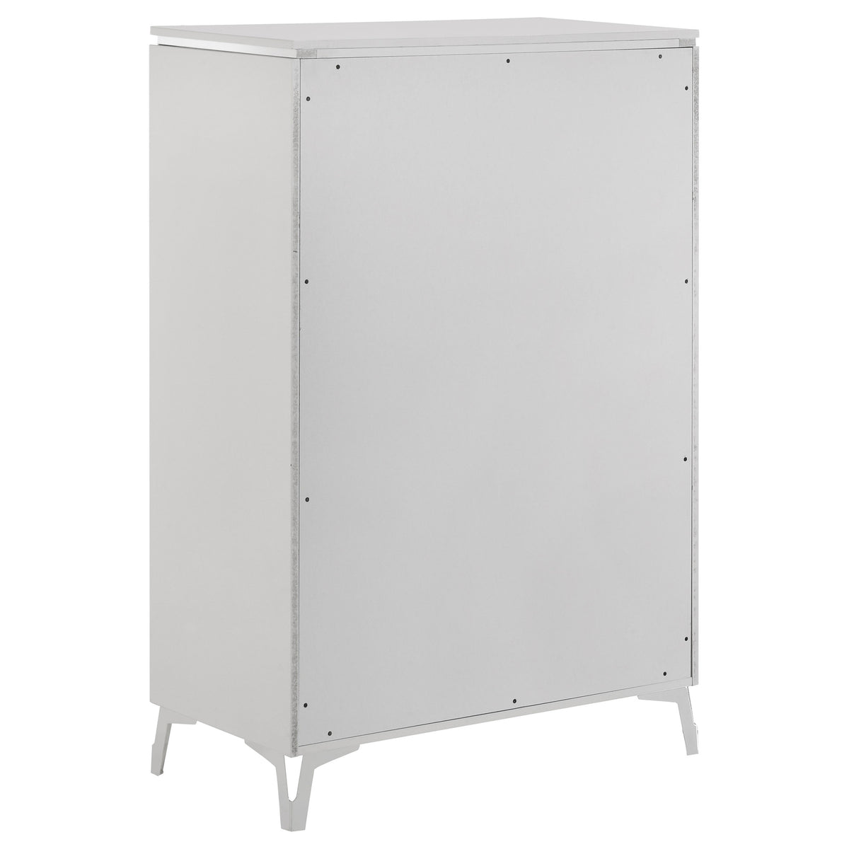 Cassia 5-drawer Bedroom Chest White High Gloss