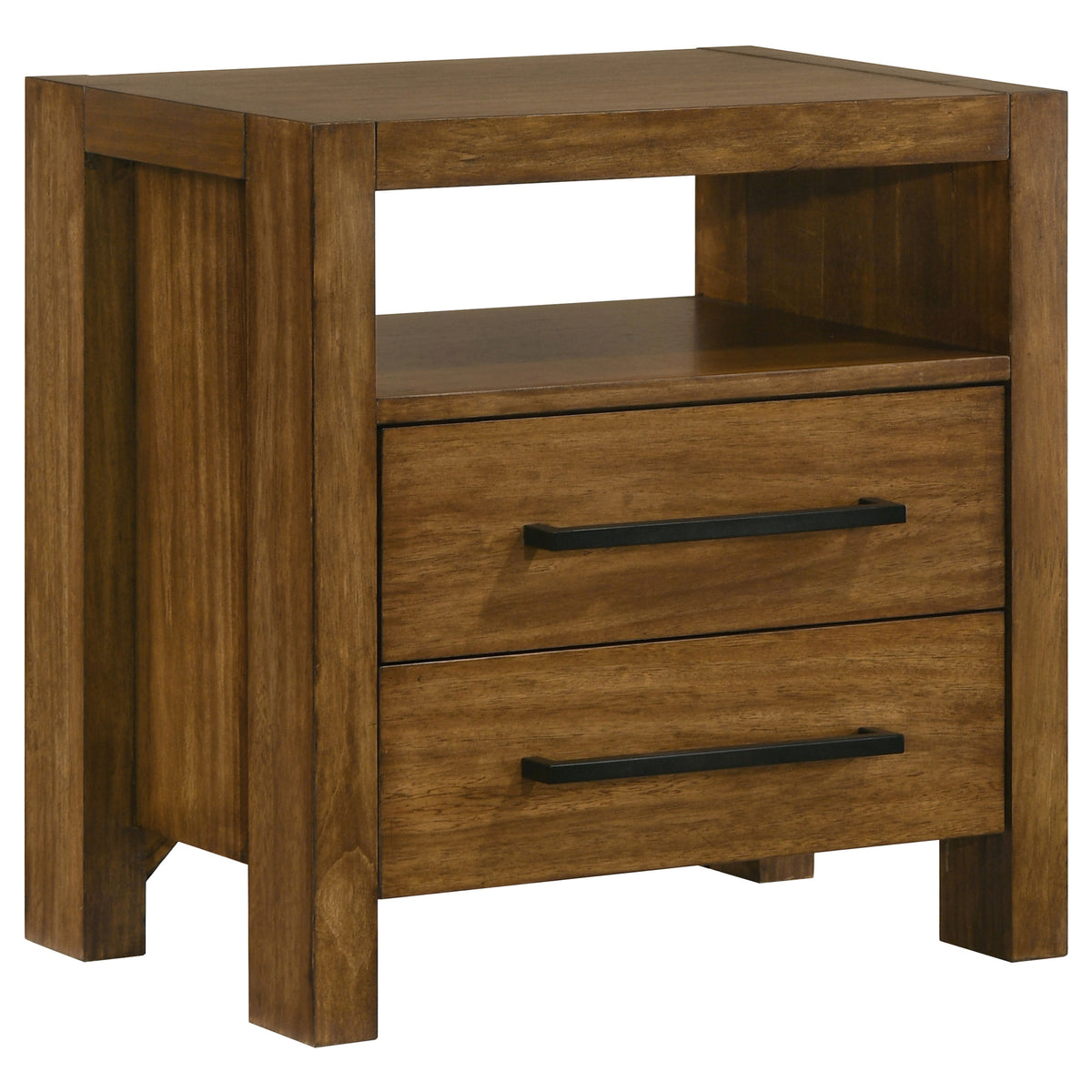 Adderley 2-drawer Nightstand Warm Brown