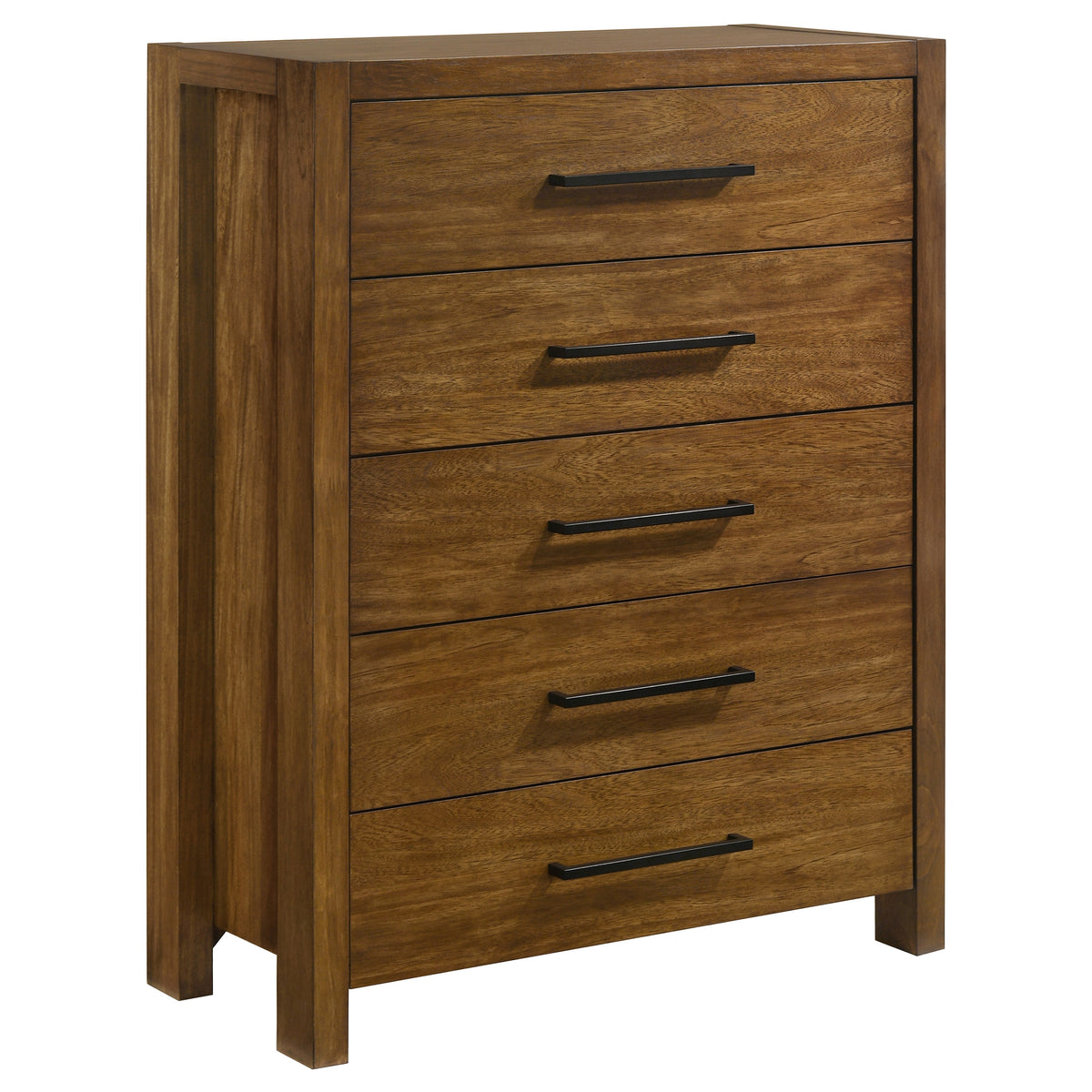Adderley 5-drawer Bedroom Chest Warm Brown