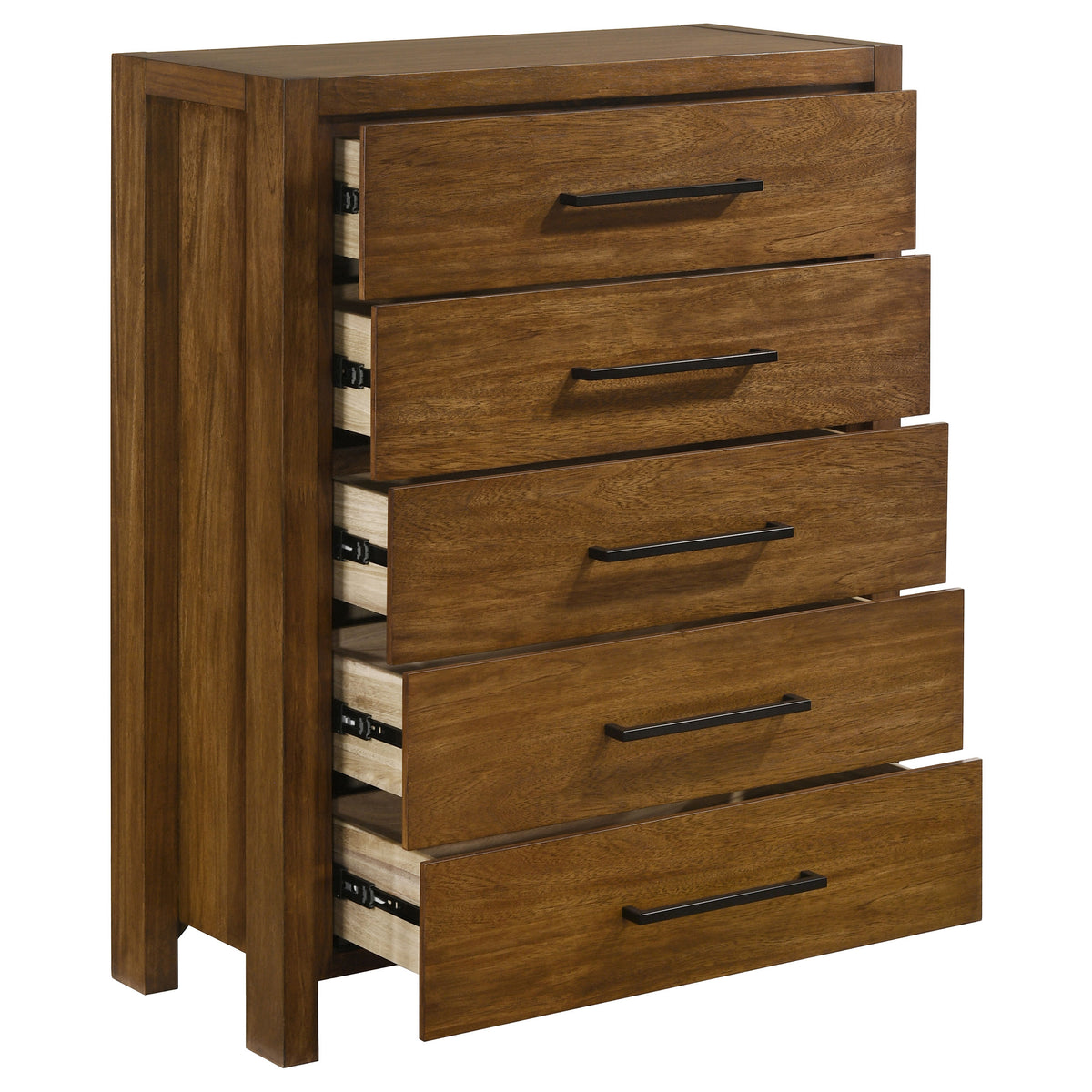 Adderley 5-drawer Bedroom Chest Warm Brown