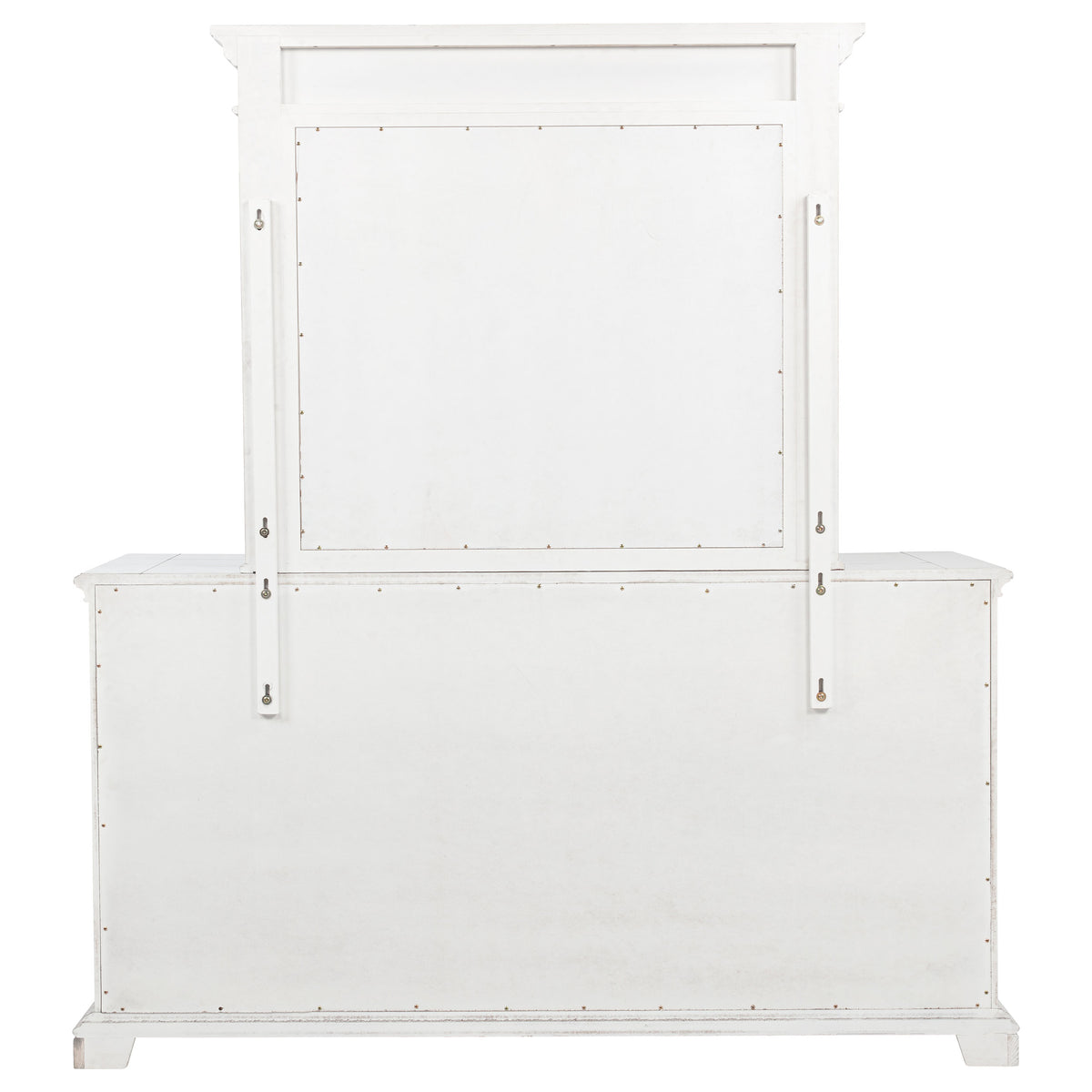 McKinney 6-drawer Dresser with Mirror Vintage White
