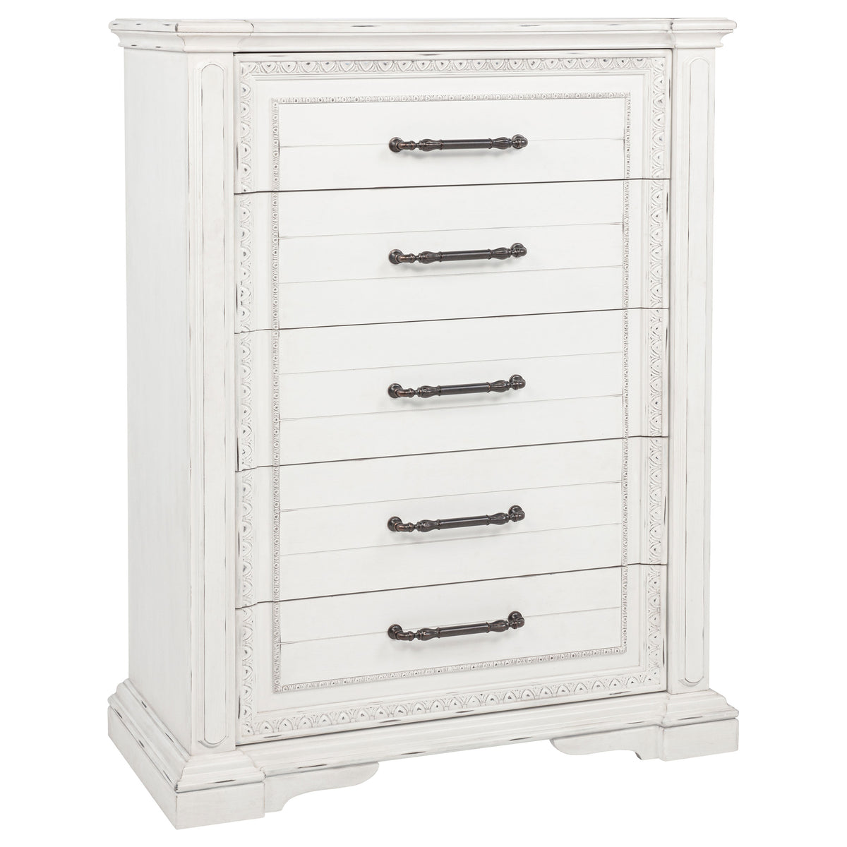 McKinney 5-drawer Bedroom Chest Vintage White