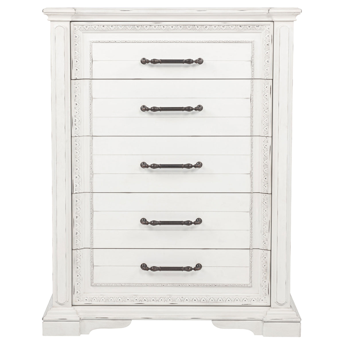 McKinney 5-drawer Bedroom Chest Vintage White