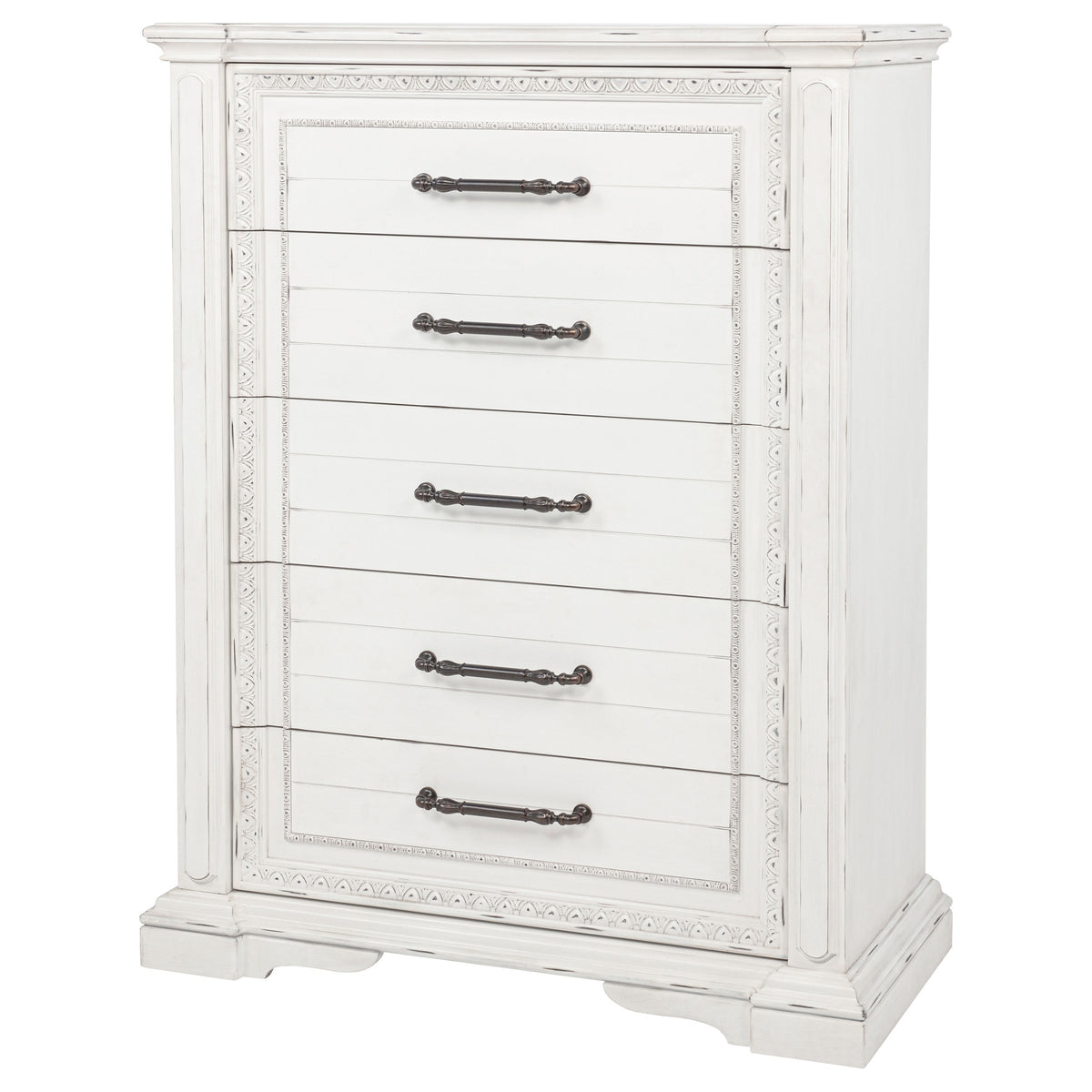 McKinney 5-drawer Bedroom Chest Vintage White
