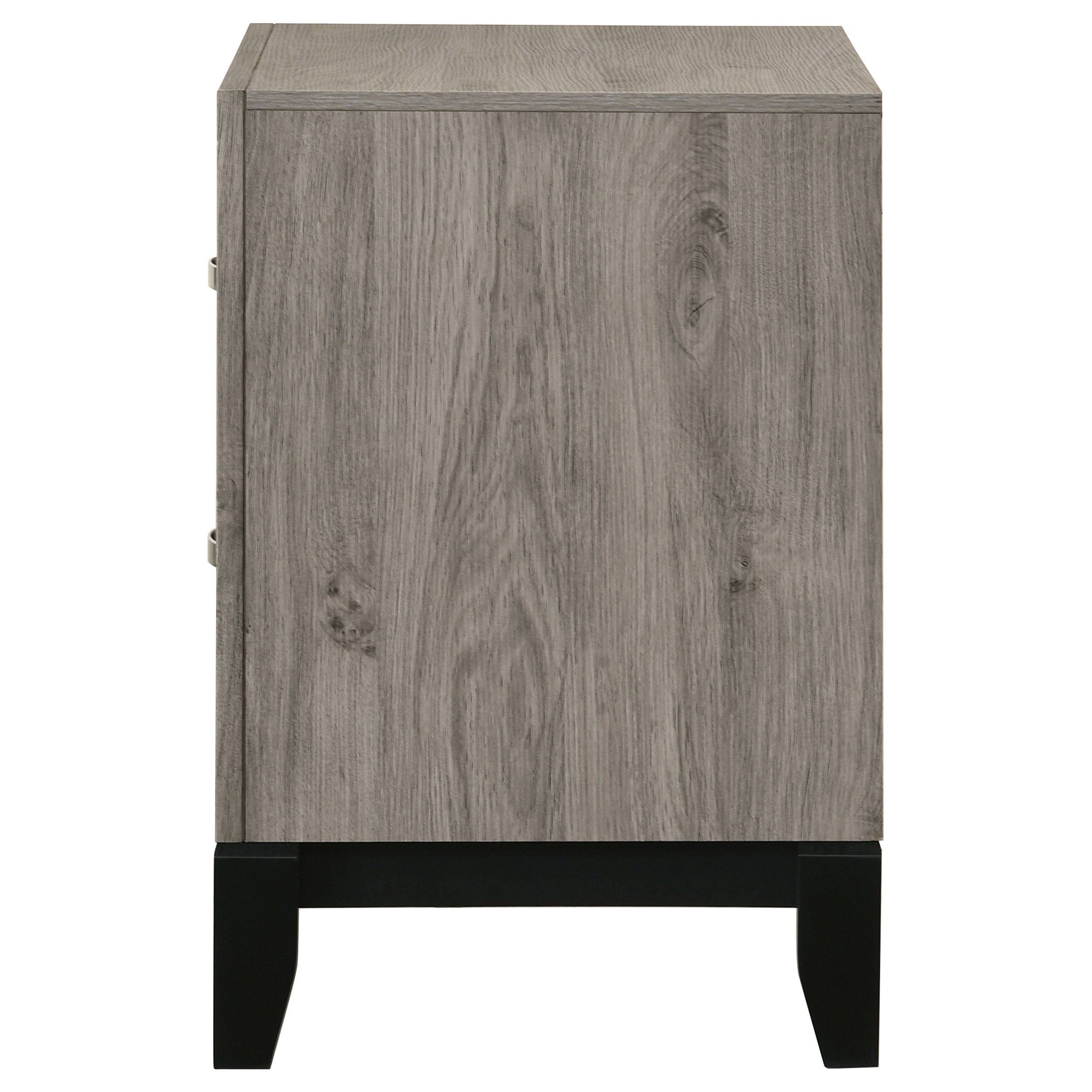 Valen 2-drawer Nightstand Bedside Table Light Taupe