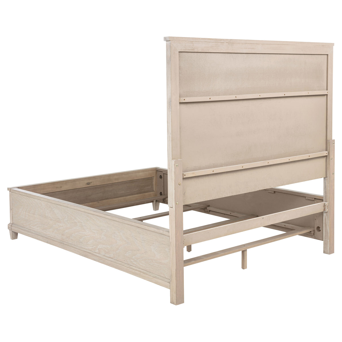 Pembroke 4-piece Queen Bedroom Set with Upholstered Panel Bed Washed Oak
