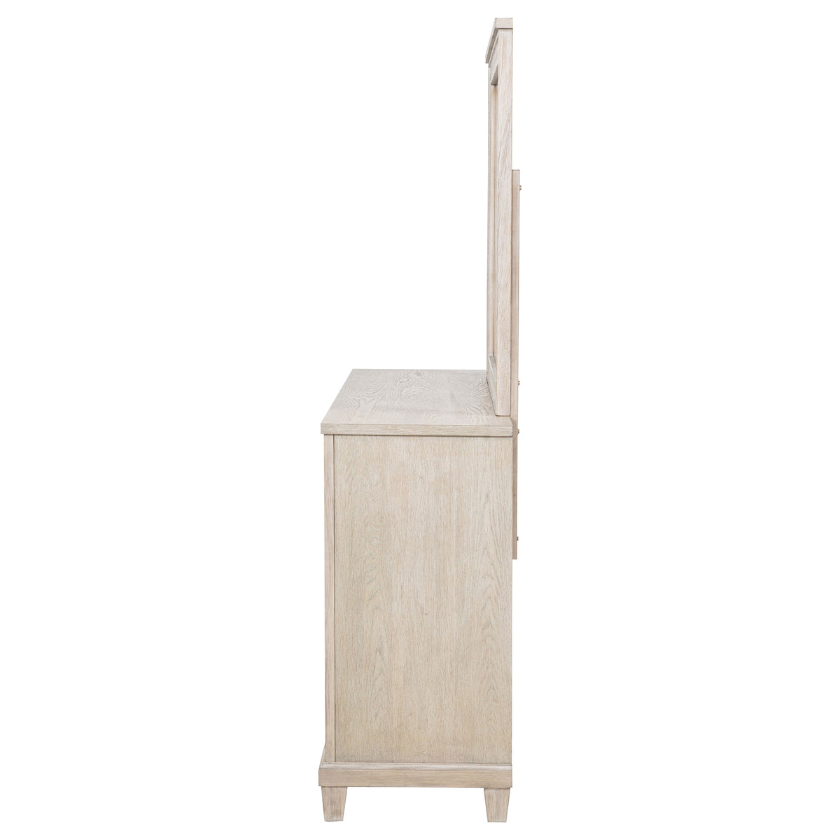 Pembroke 6-drawer Dresser with Mirror Washed Oak