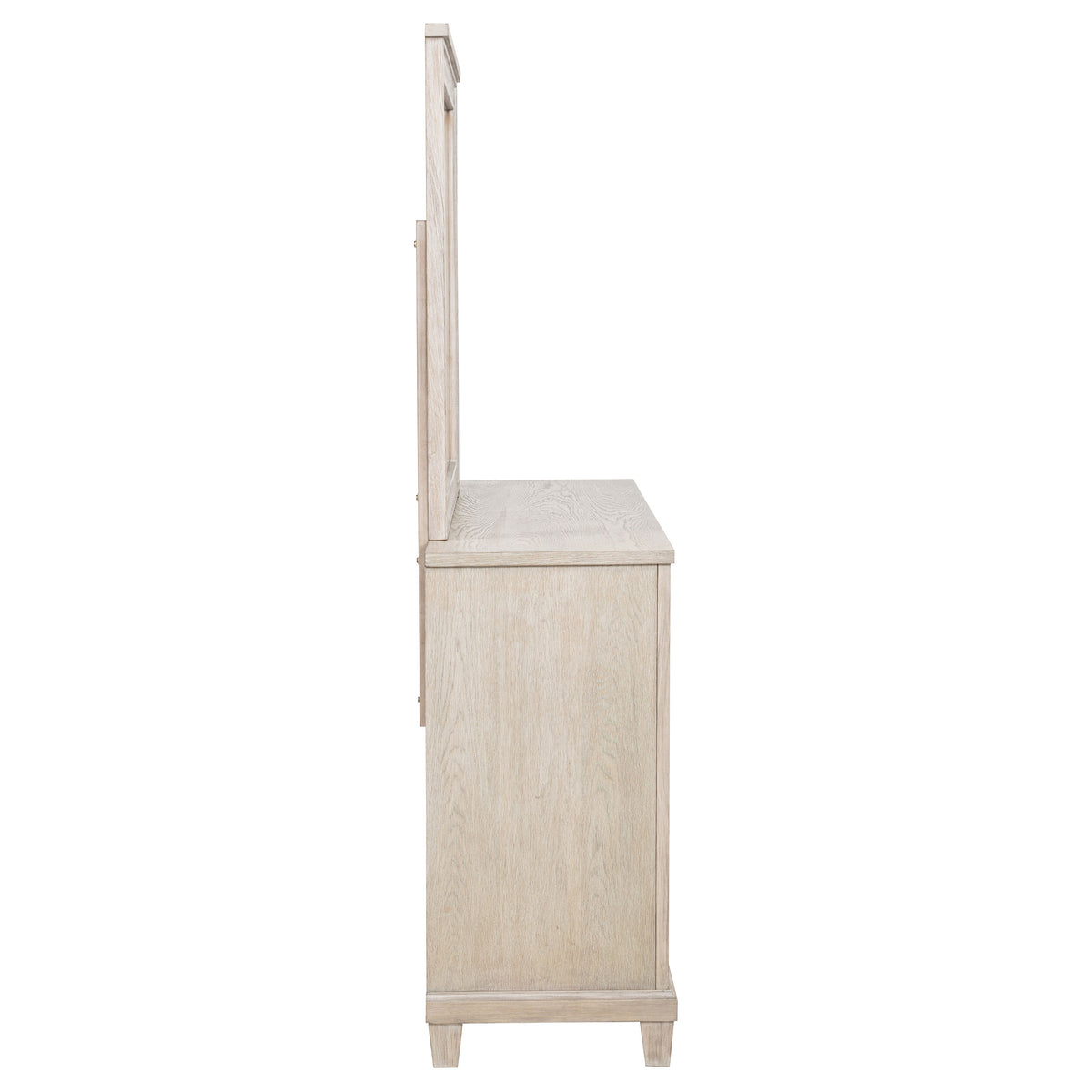 Pembroke 6-drawer Dresser with Mirror Washed Oak