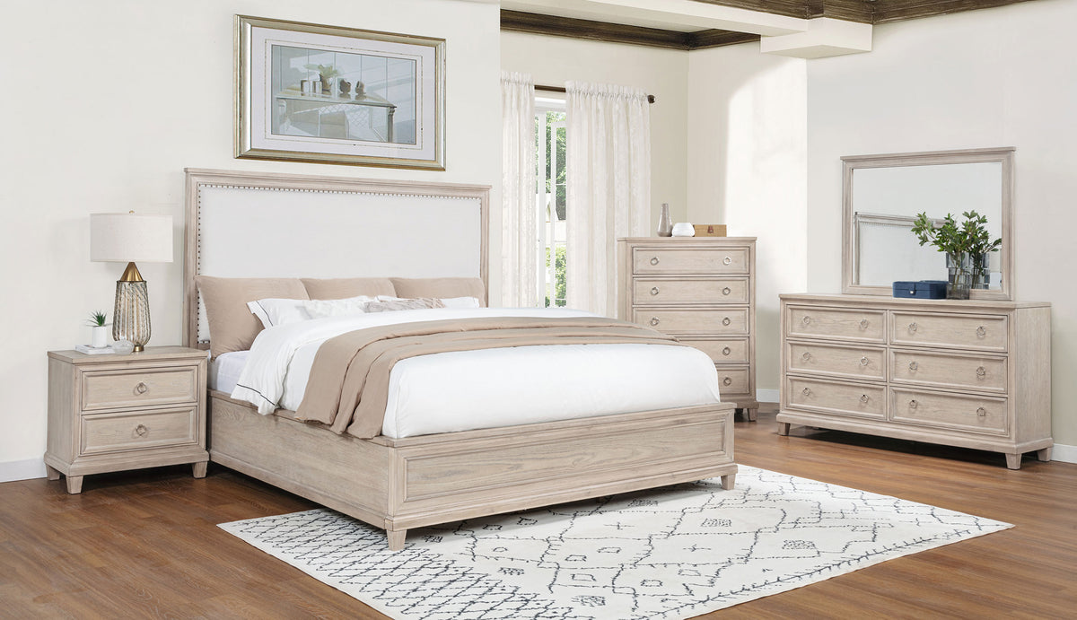 Pembroke Rectangular Dresser Mirror Washed Oak